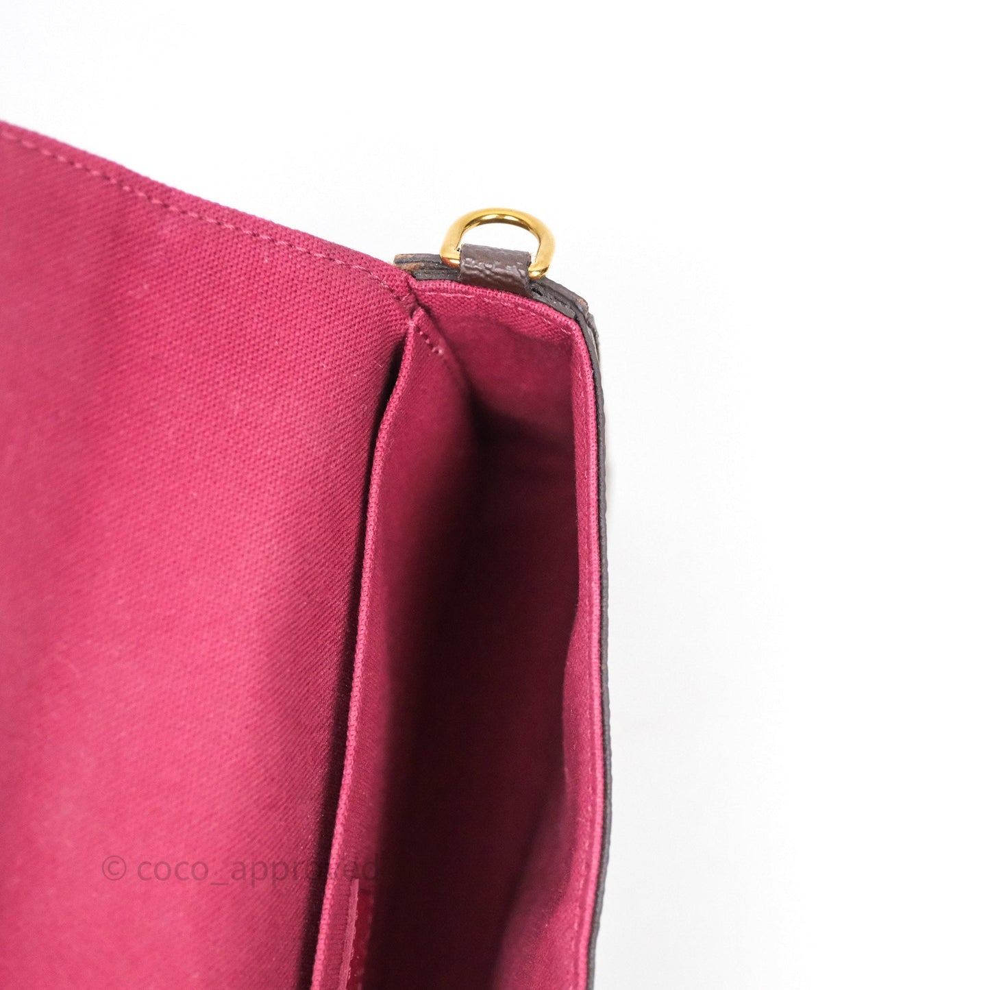 Louis Vuitton Félicie Pochette Clutch Monogram Canvas Gold Hardware