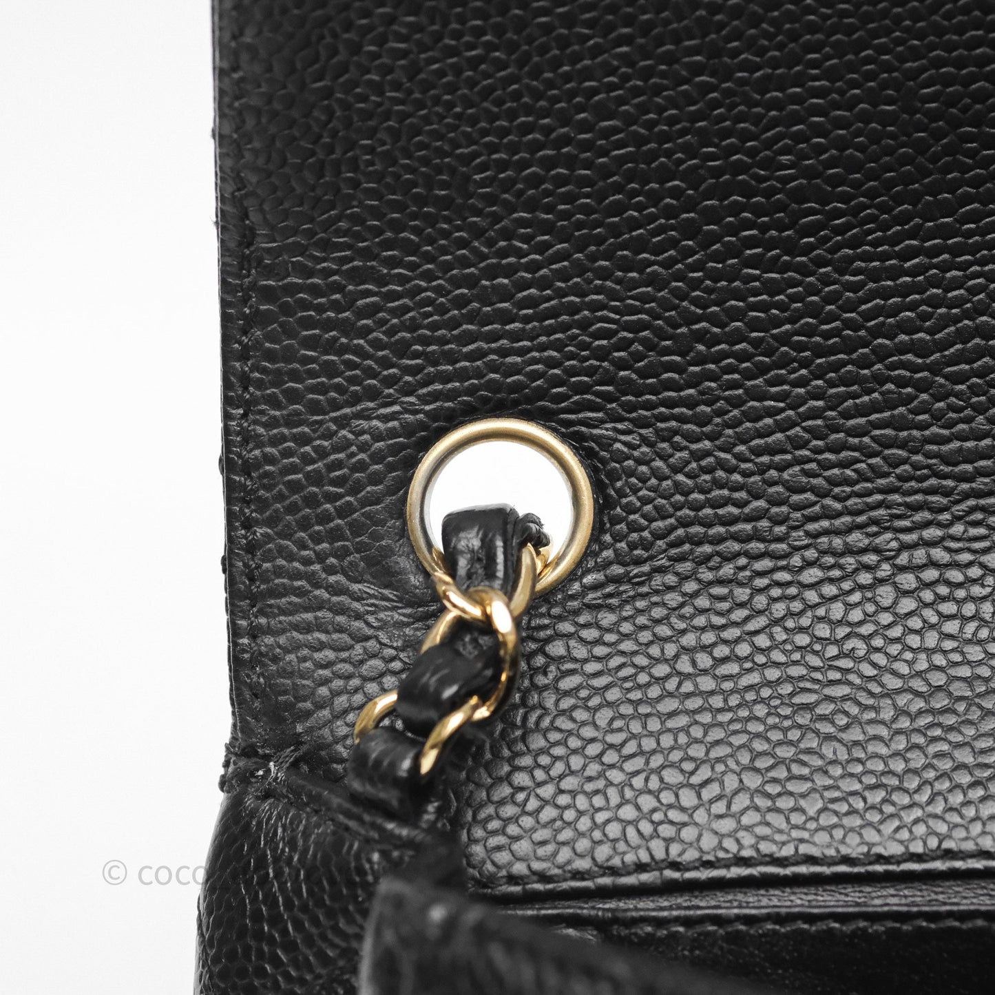 Chanel Quilted East West Flap Bag Black Caviar Gold Hardware