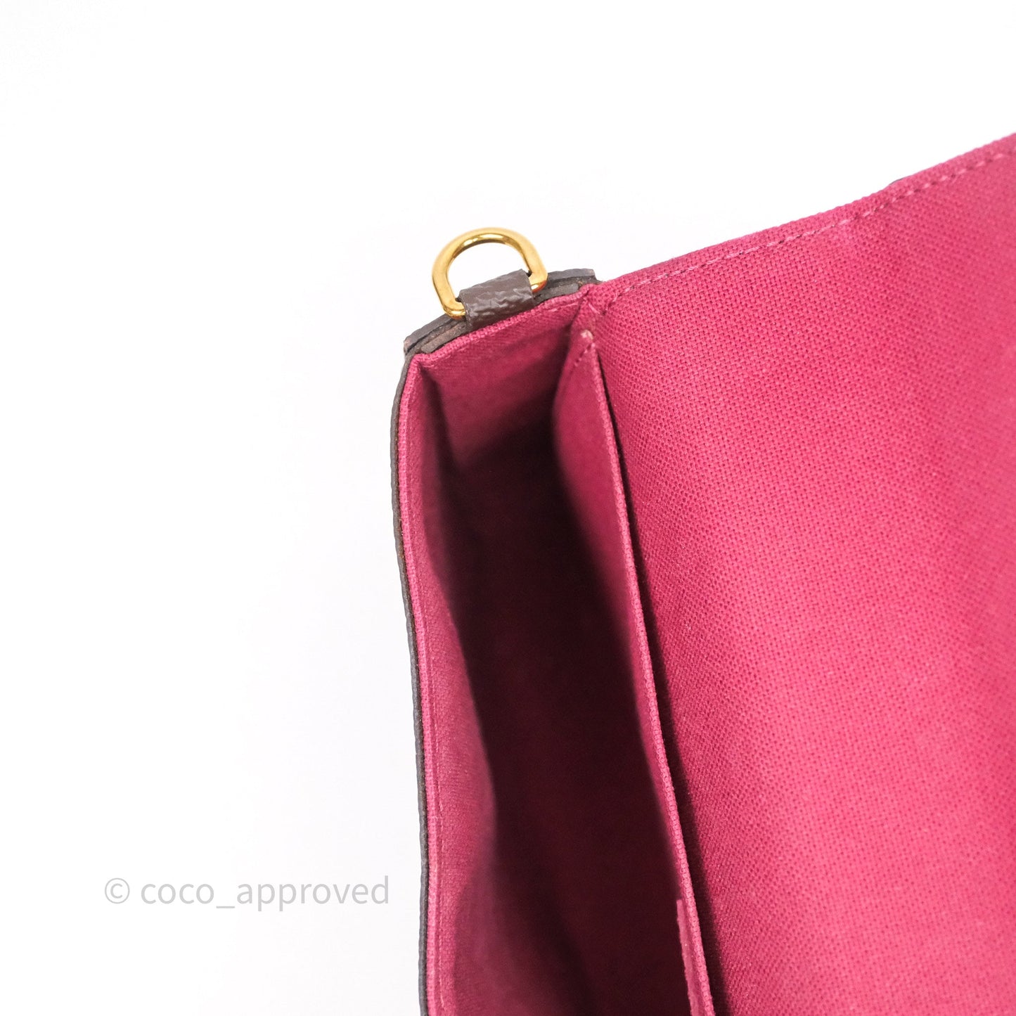 Louis Vuitton Félicie Pochette Clutch Monogram Canvas Gold Hardware