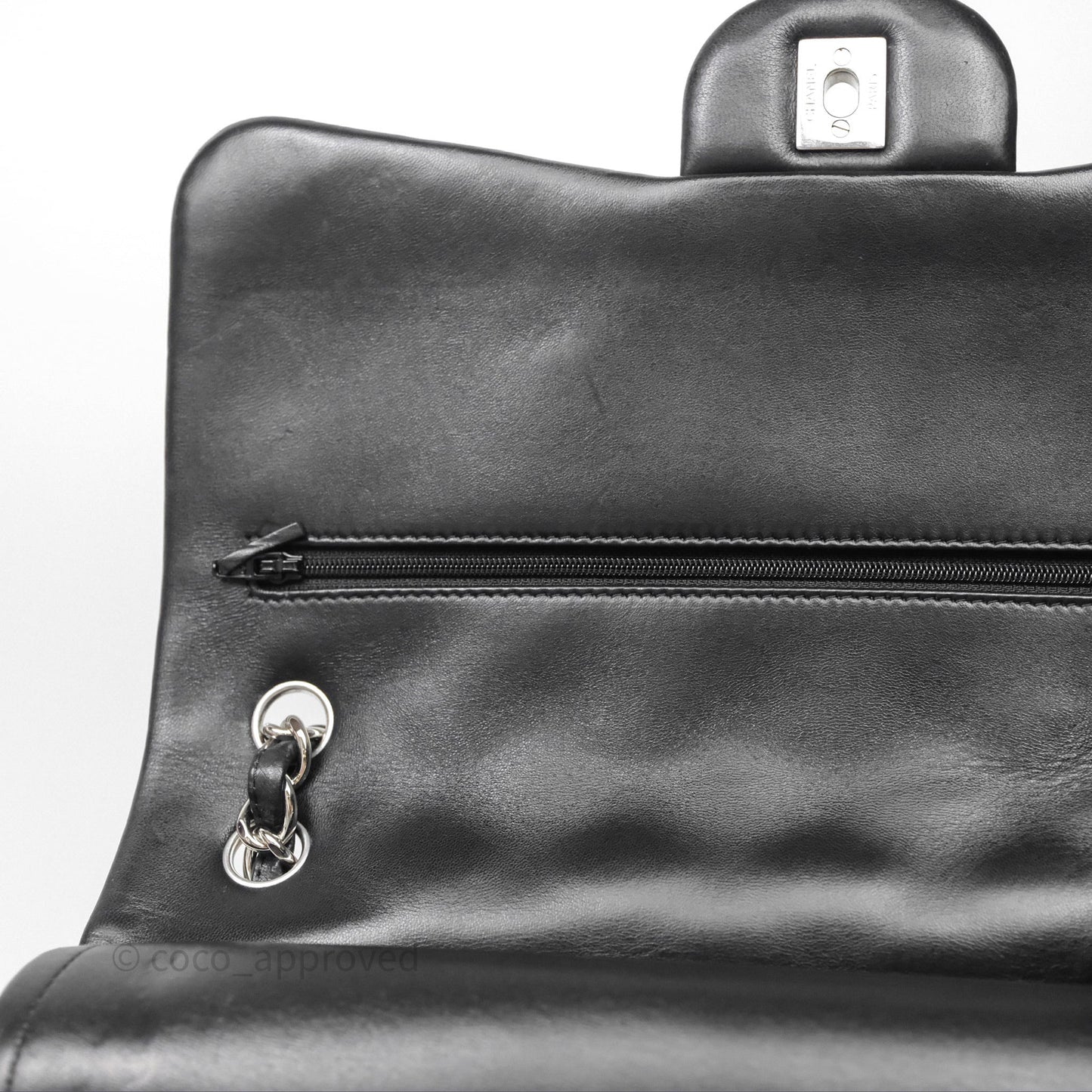 Chanel Jumbo Double Flap Black Lambskin Silver Hardware⁣⁣
