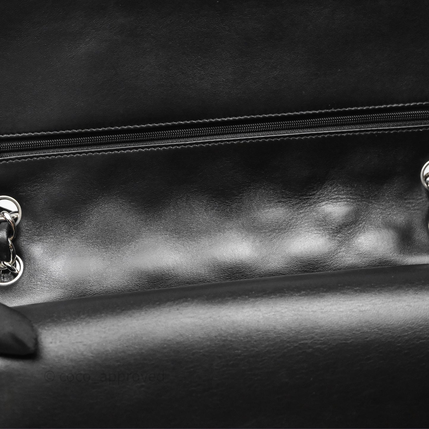 Chanel Jumbo Double Flap Black Lambskin Silver Hardware⁣⁣