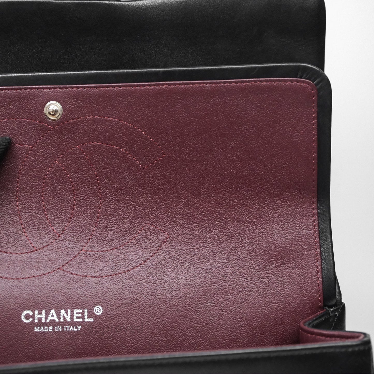 Chanel Jumbo Double Flap Black Lambskin Silver Hardware⁣⁣