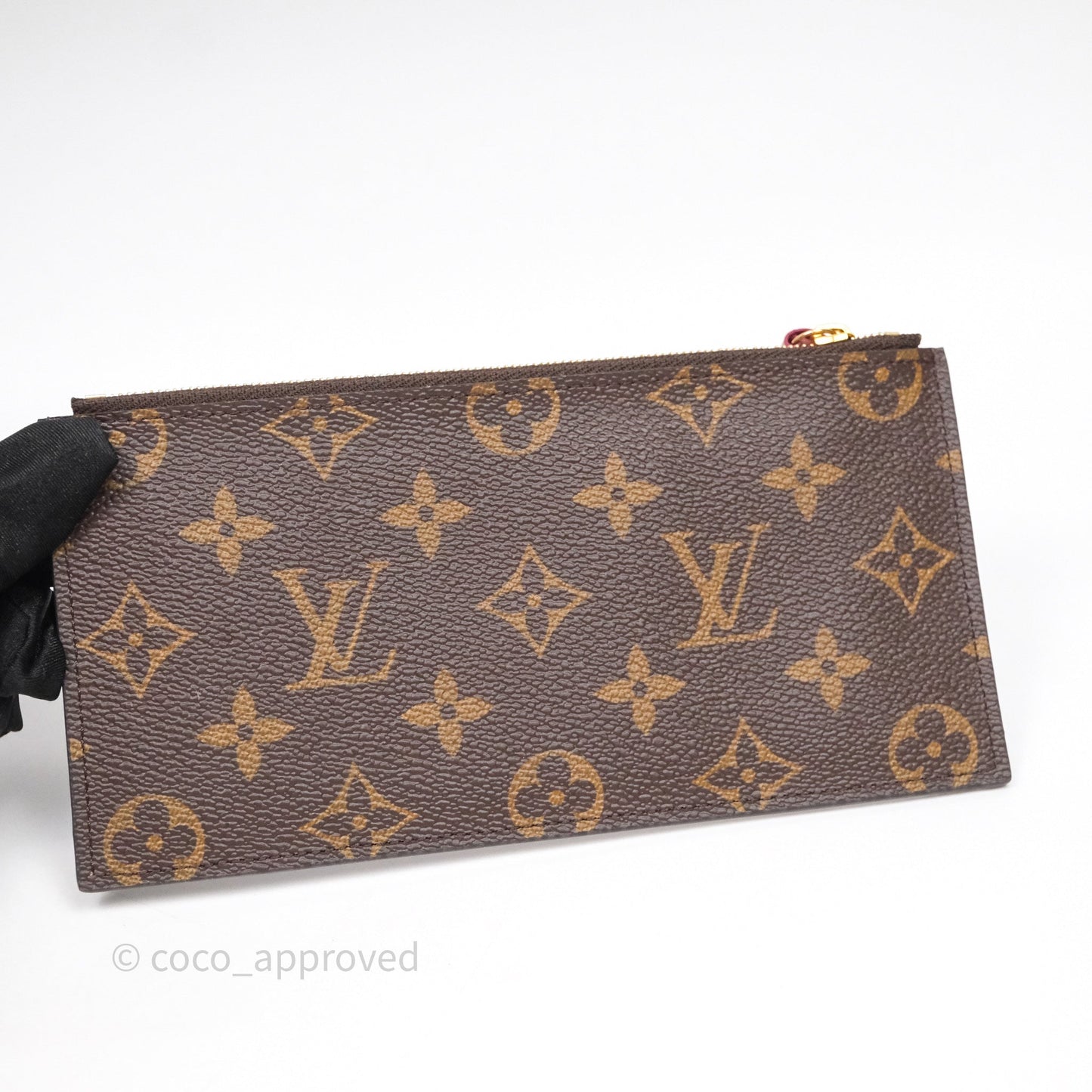 Louis Vuitton Félicie Pochette Clutch Monogram Canvas Gold Hardware
