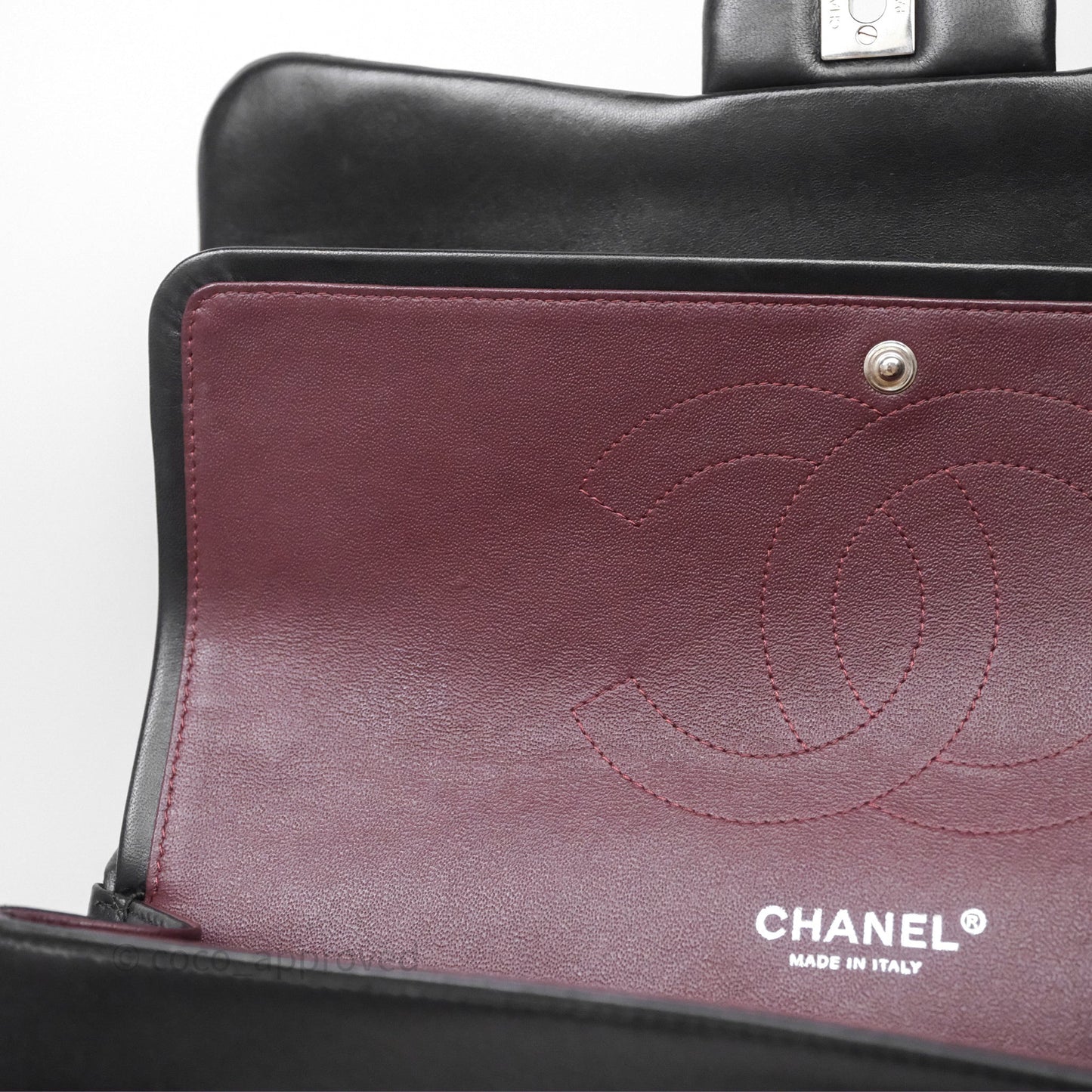 Chanel Jumbo Double Flap Black Lambskin Silver Hardware⁣⁣