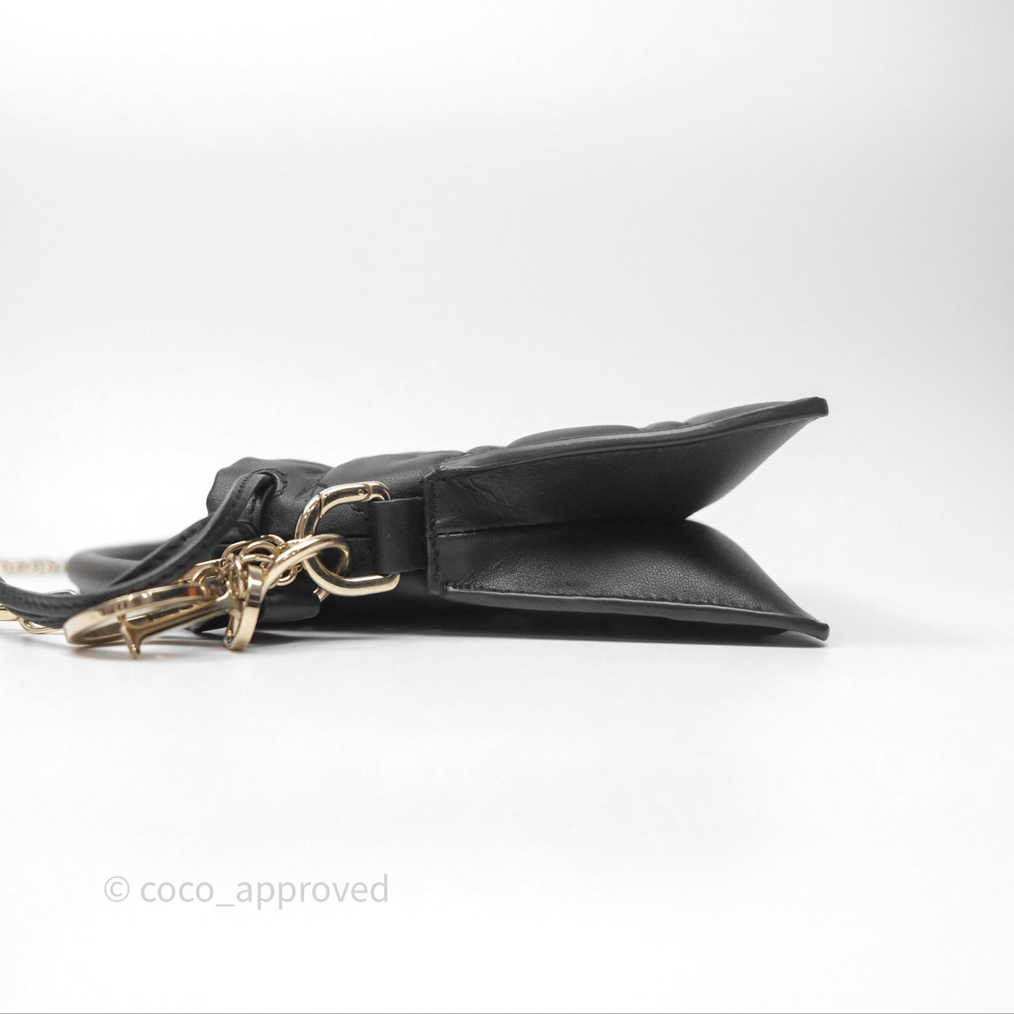 Christian Dior Lady Dior Milly Mini Bag Black Cannage Lambskin