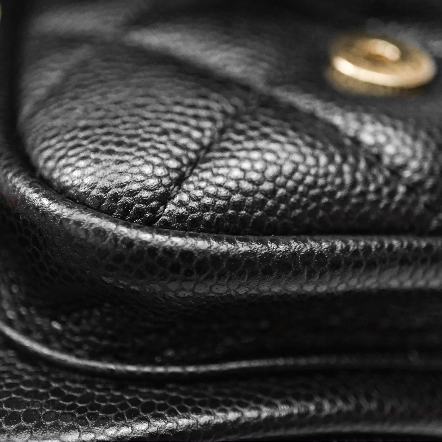 Chanel Duma Backpack Medium Black Caviar Gold Hardware