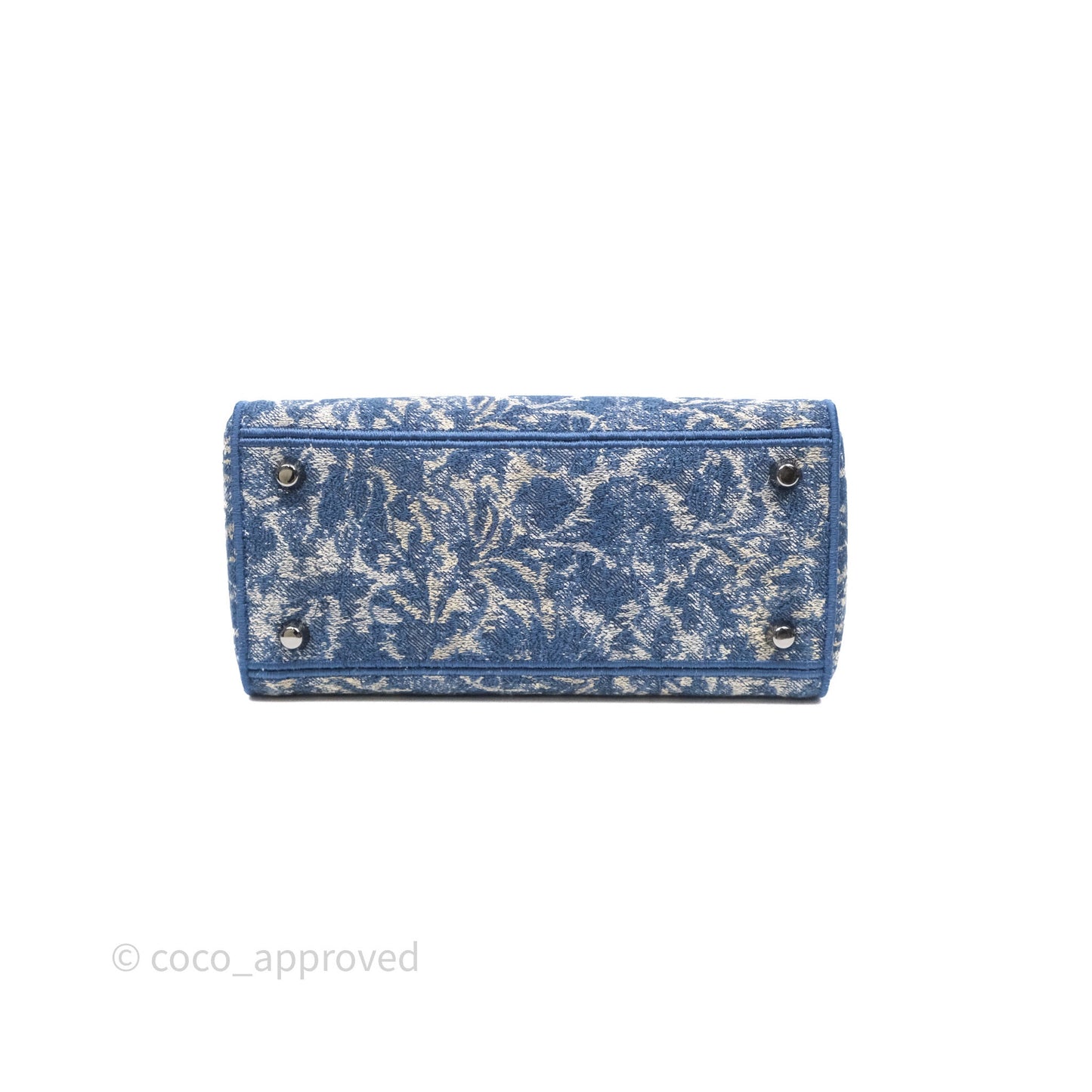 Christian Dior Medium Lady D-Lite Bag Blue Toile de Jouy Embroidery