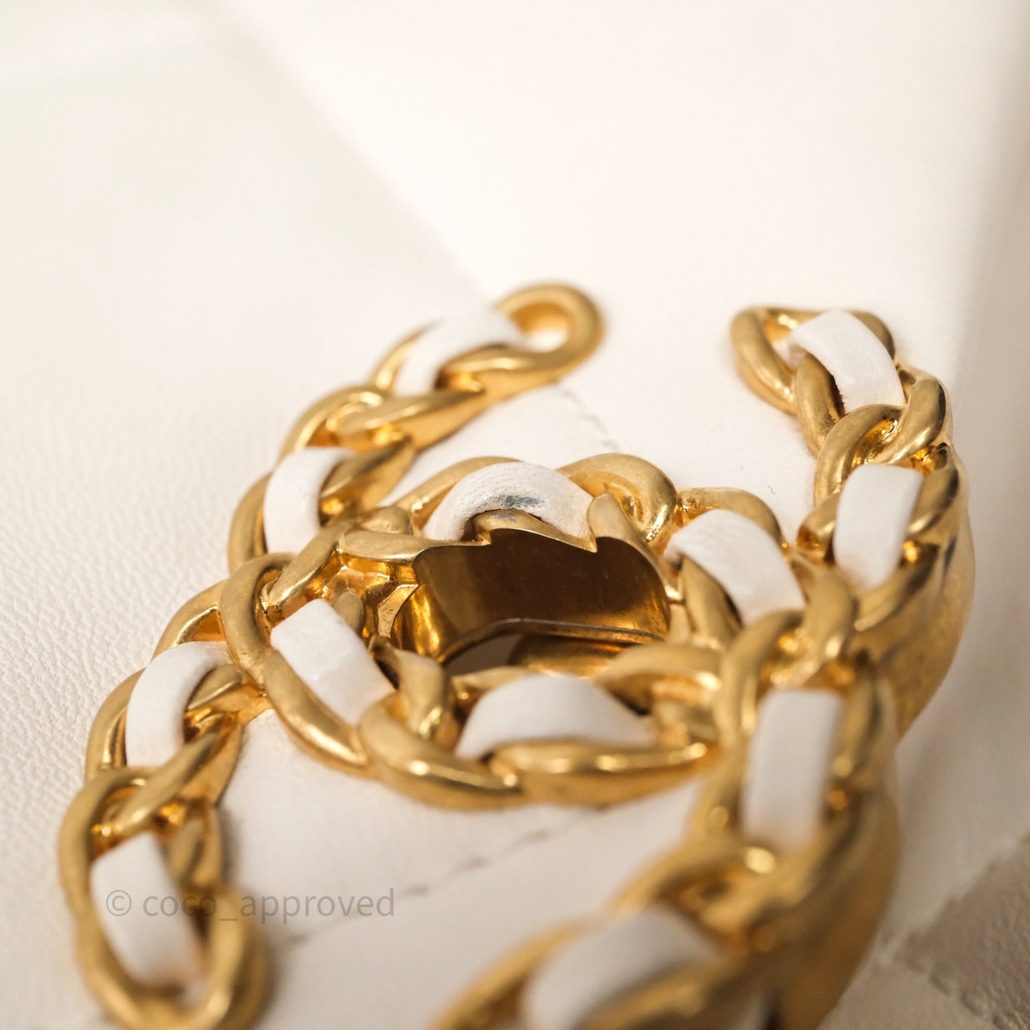 Chanel 19 Small White Mixed Hardware