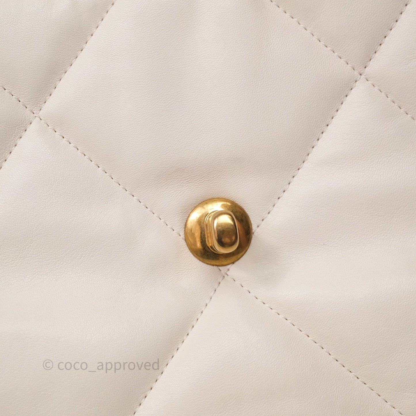Chanel 19 Small White Mixed Hardware