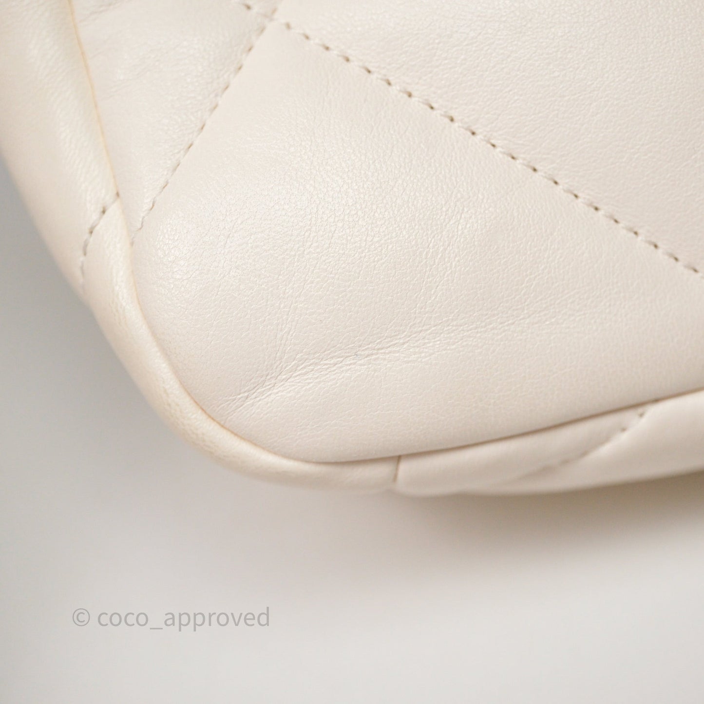 Chanel 19 Small White Mixed Hardware