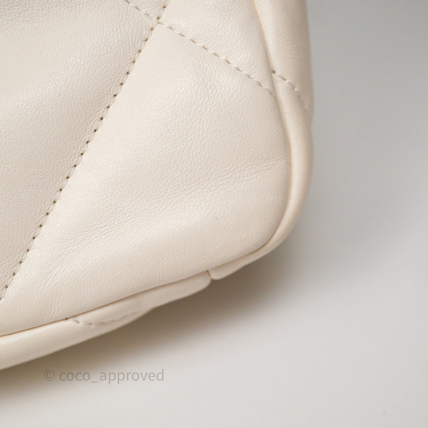 Chanel 19 Small White Mixed Hardware