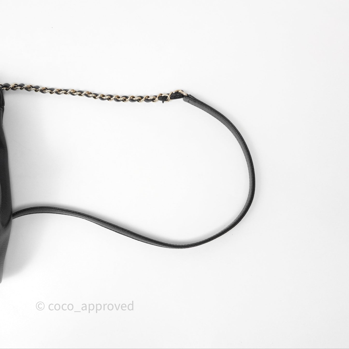 Chanel Duma Backpack Medium Black Caviar Gold Hardware