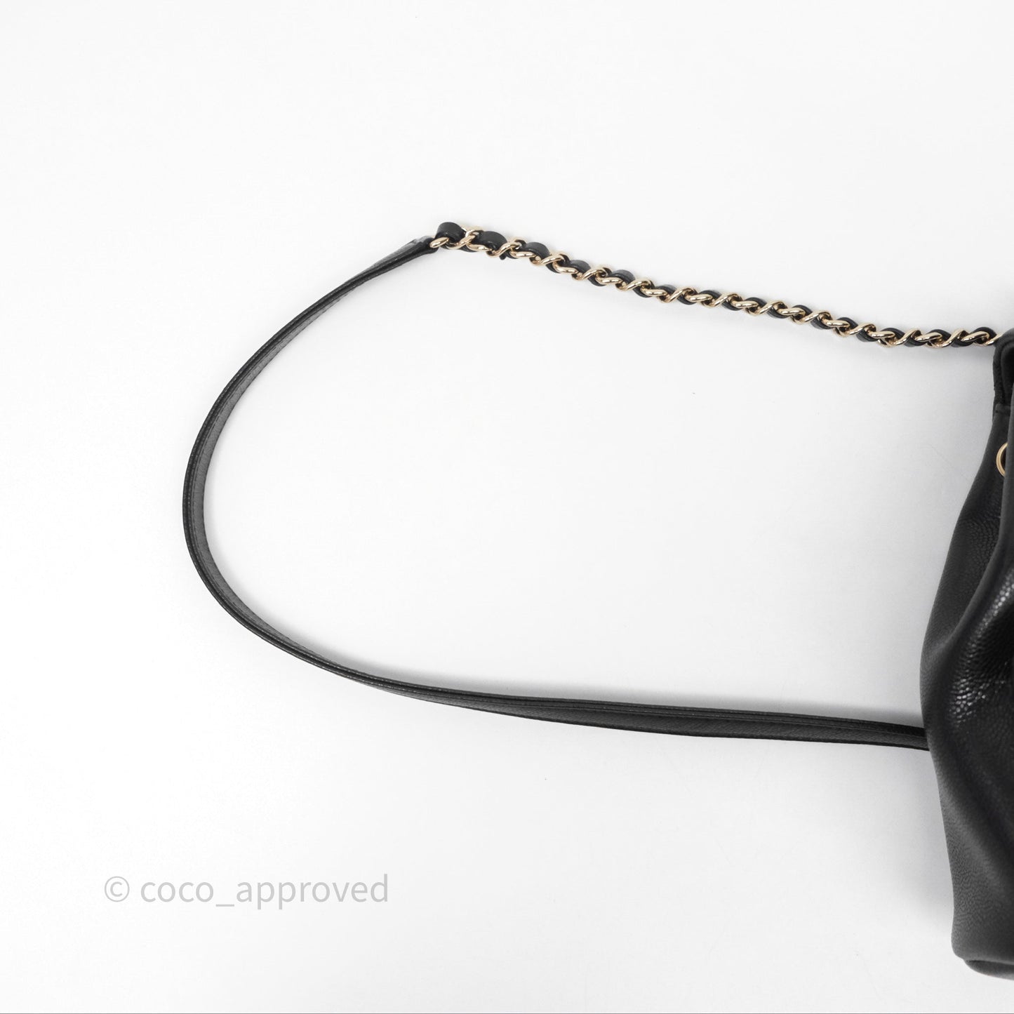 Chanel Duma Backpack Medium Black Caviar Gold Hardware