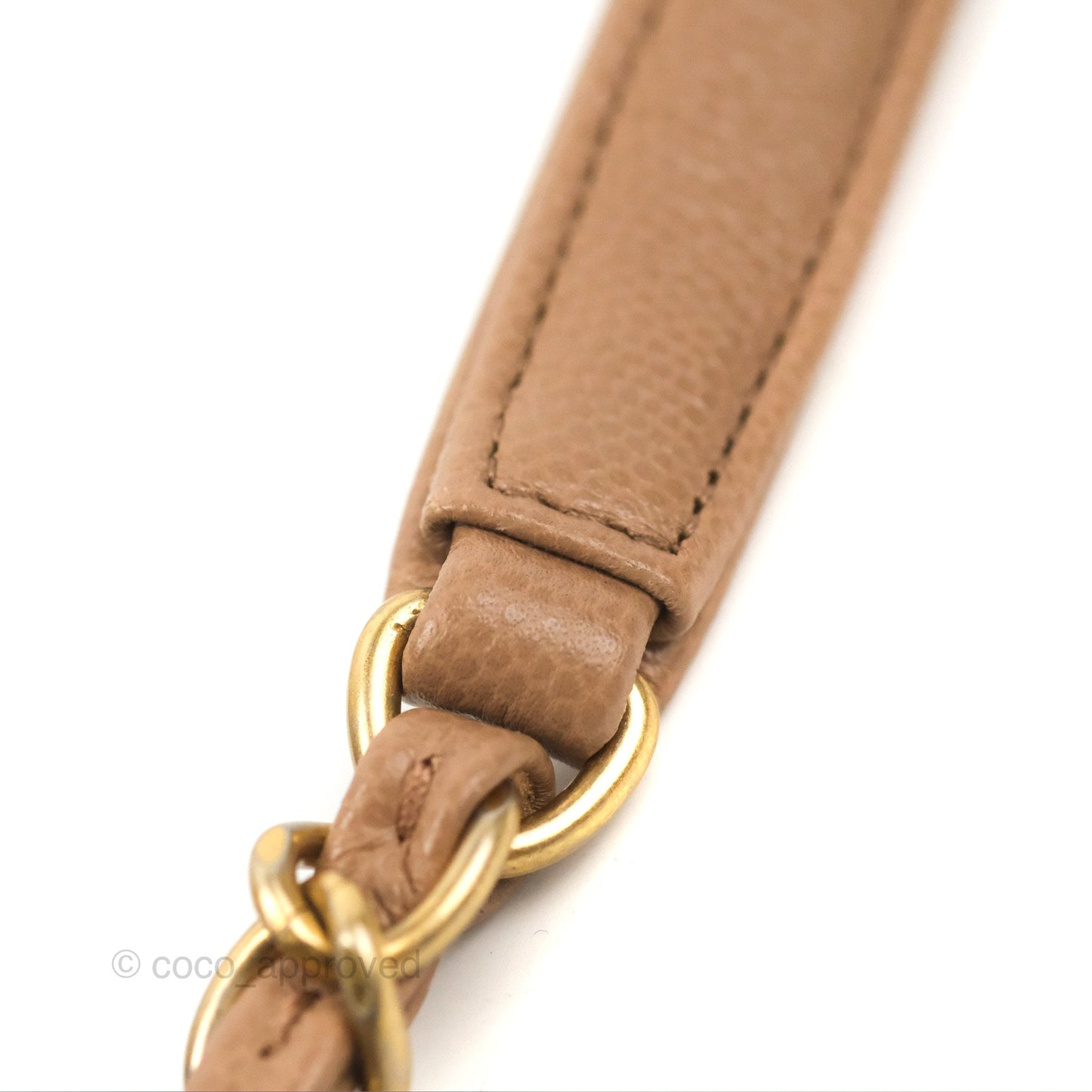 Chanel Small Flap Bag Dark Beige Caviar Gold Hardware 22K