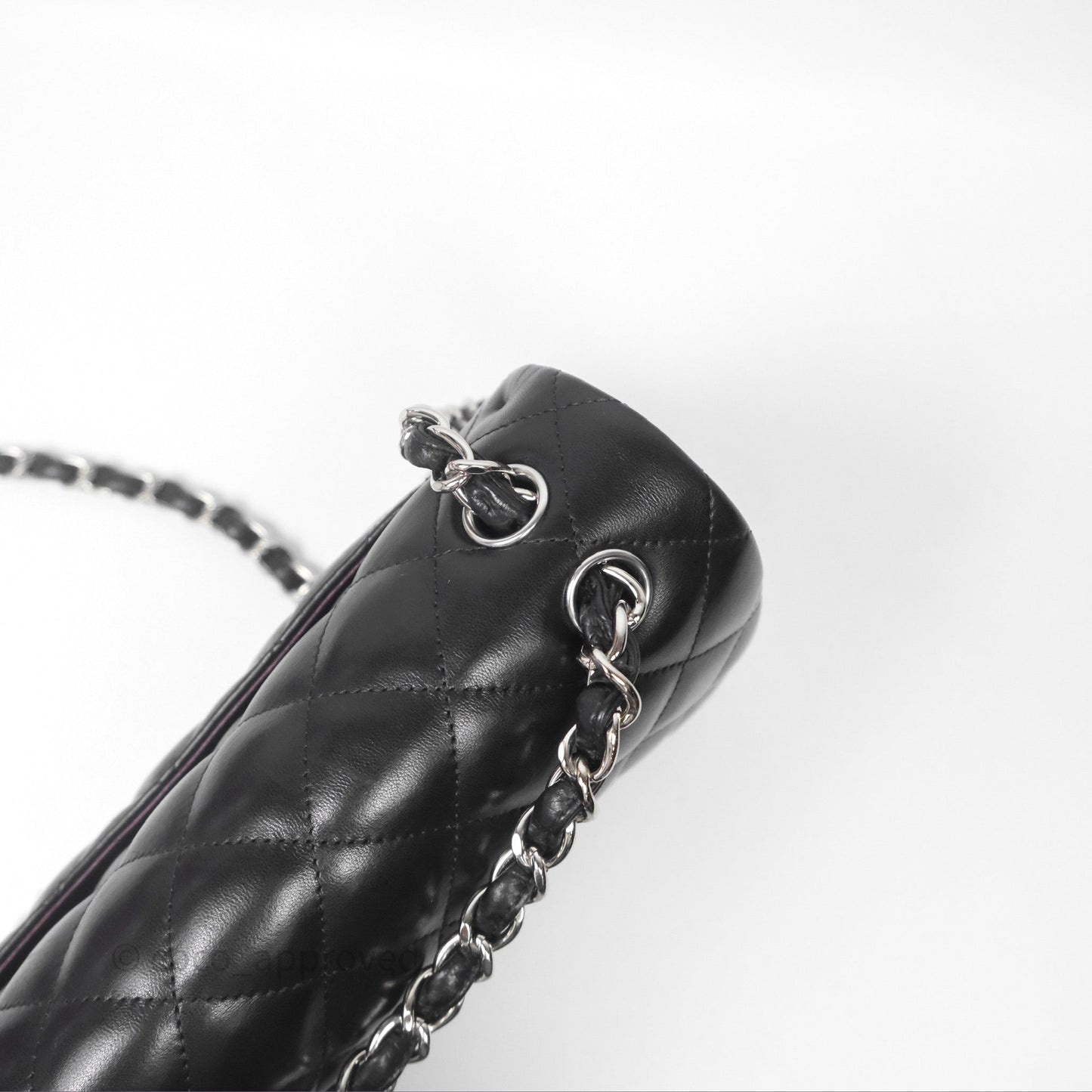 Chanel Jumbo Double Flap Black Lambskin Silver Hardware⁣⁣