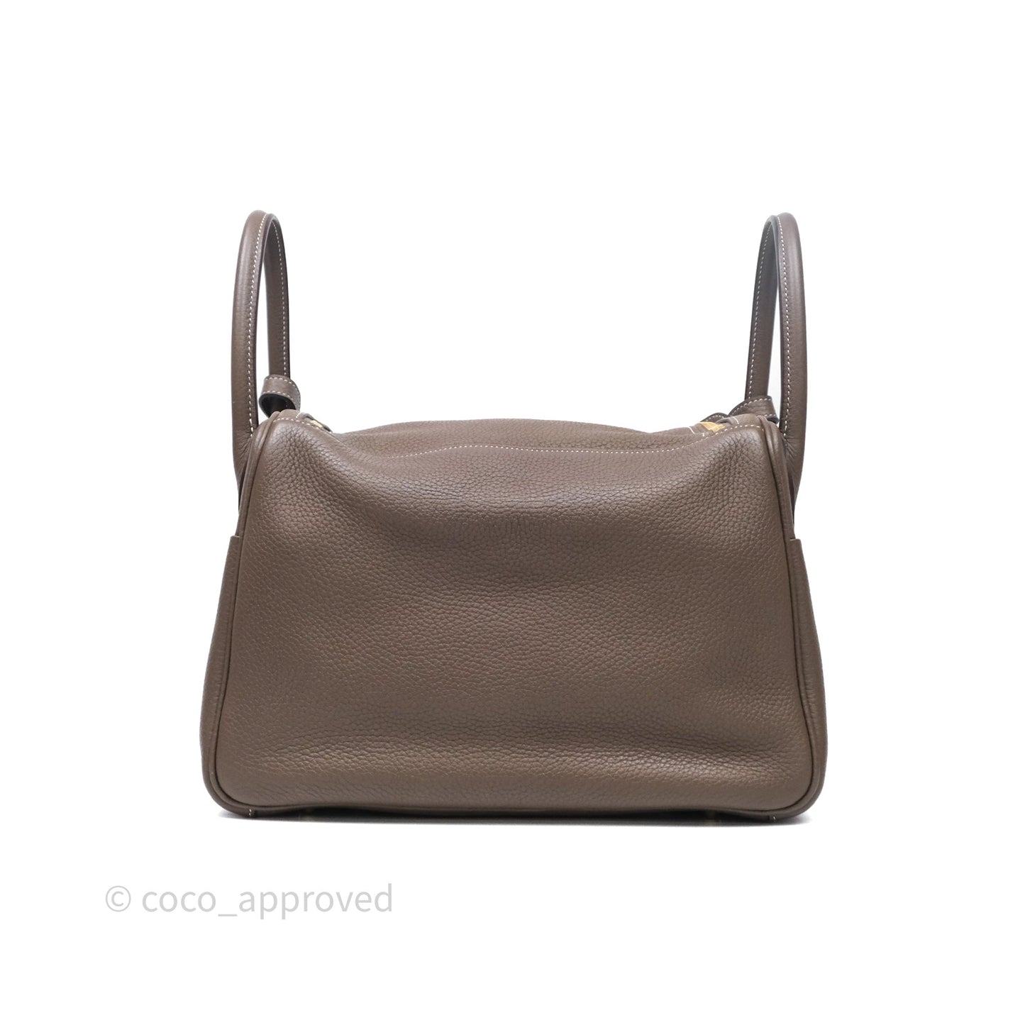 Hermès Lindy 30 Etoupe 18 Clemence Gold Hardware