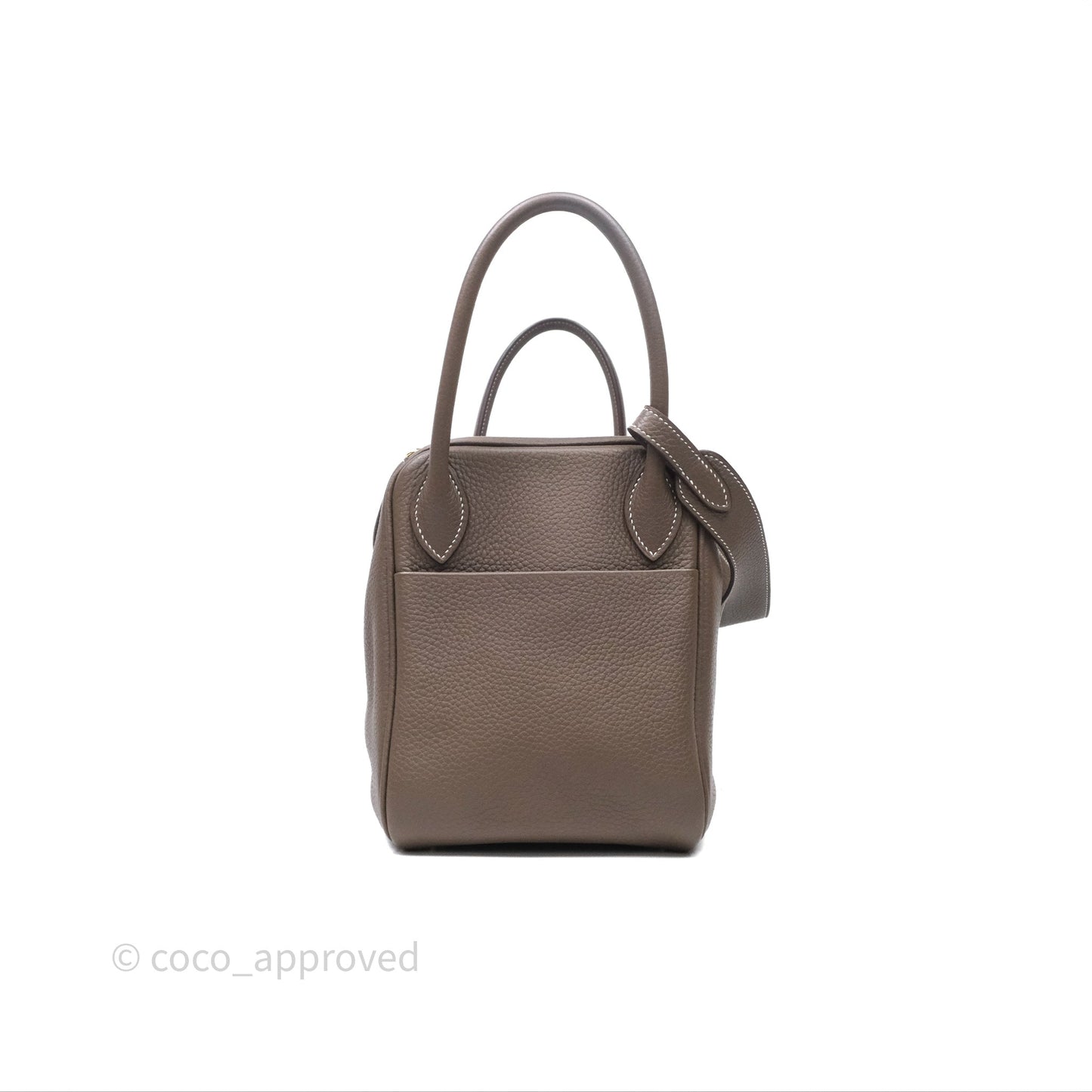 Hermès Lindy 30 Etoupe 18 Clemence Gold Hardware