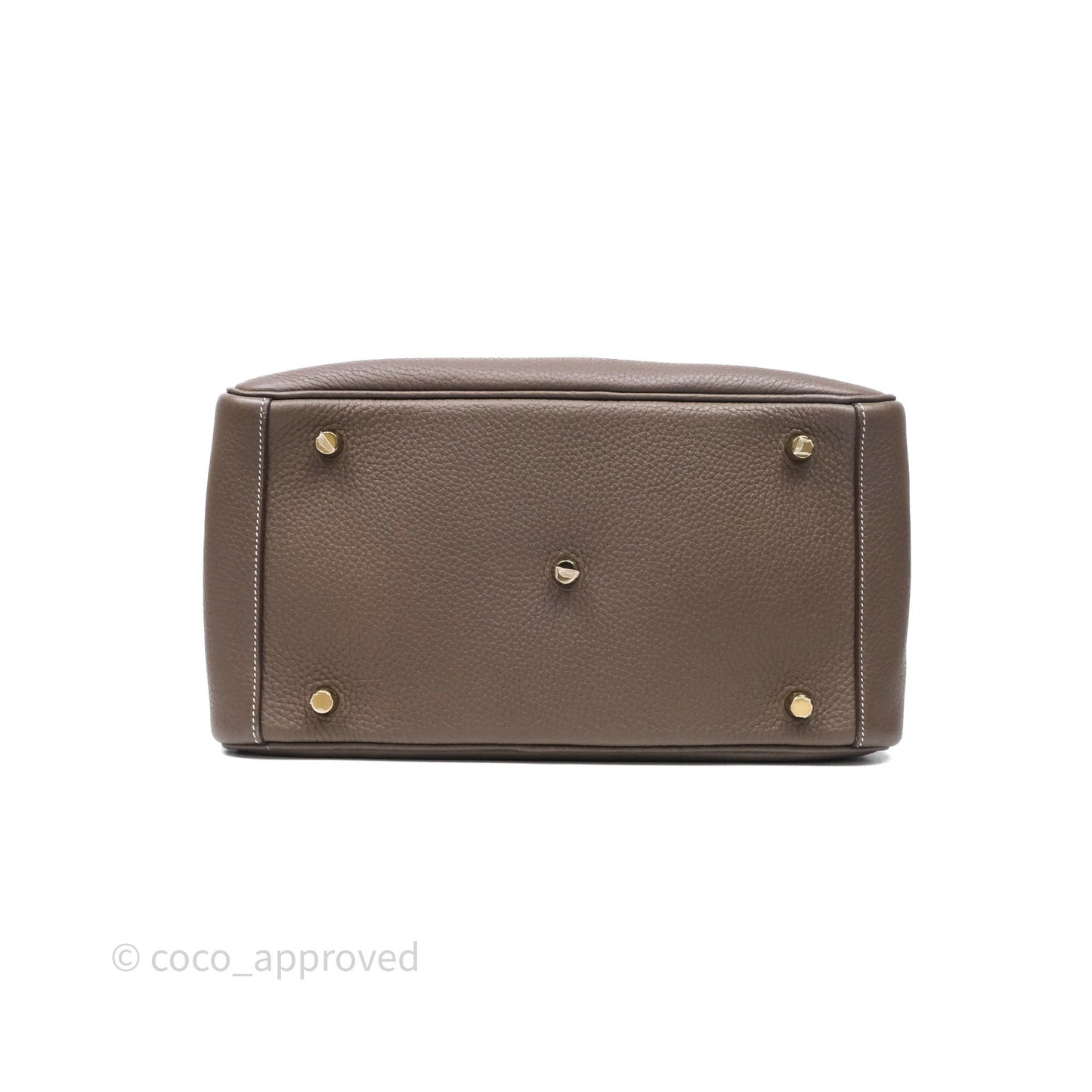 Hermès Lindy 30 Etoupe 18 Clemence Gold Hardware