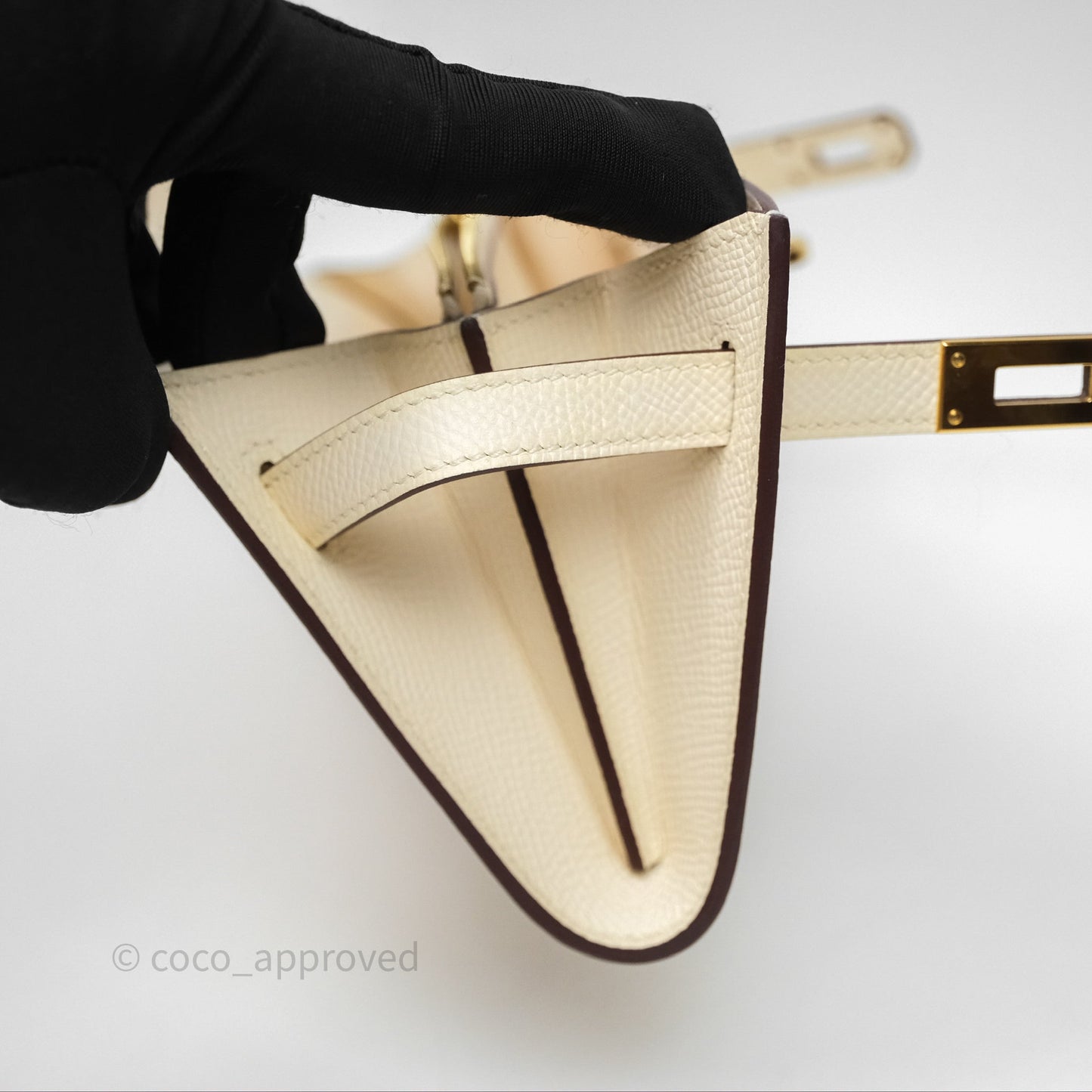 Hermès Kelly To Go Wallet Nata Epsom Gold Hardware