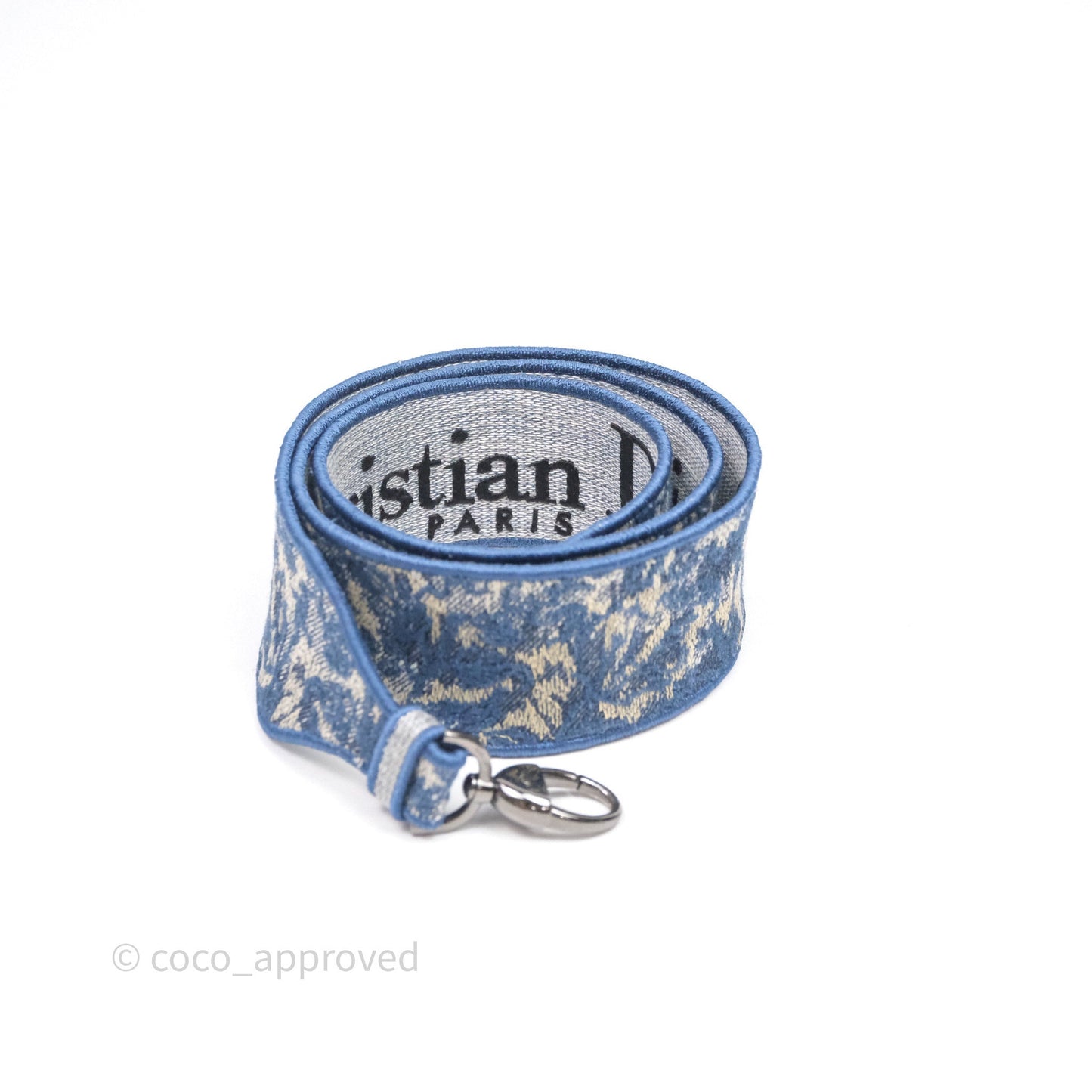 Christian Dior Medium Lady D-Lite Bag Blue Toile de Jouy Embroidery
