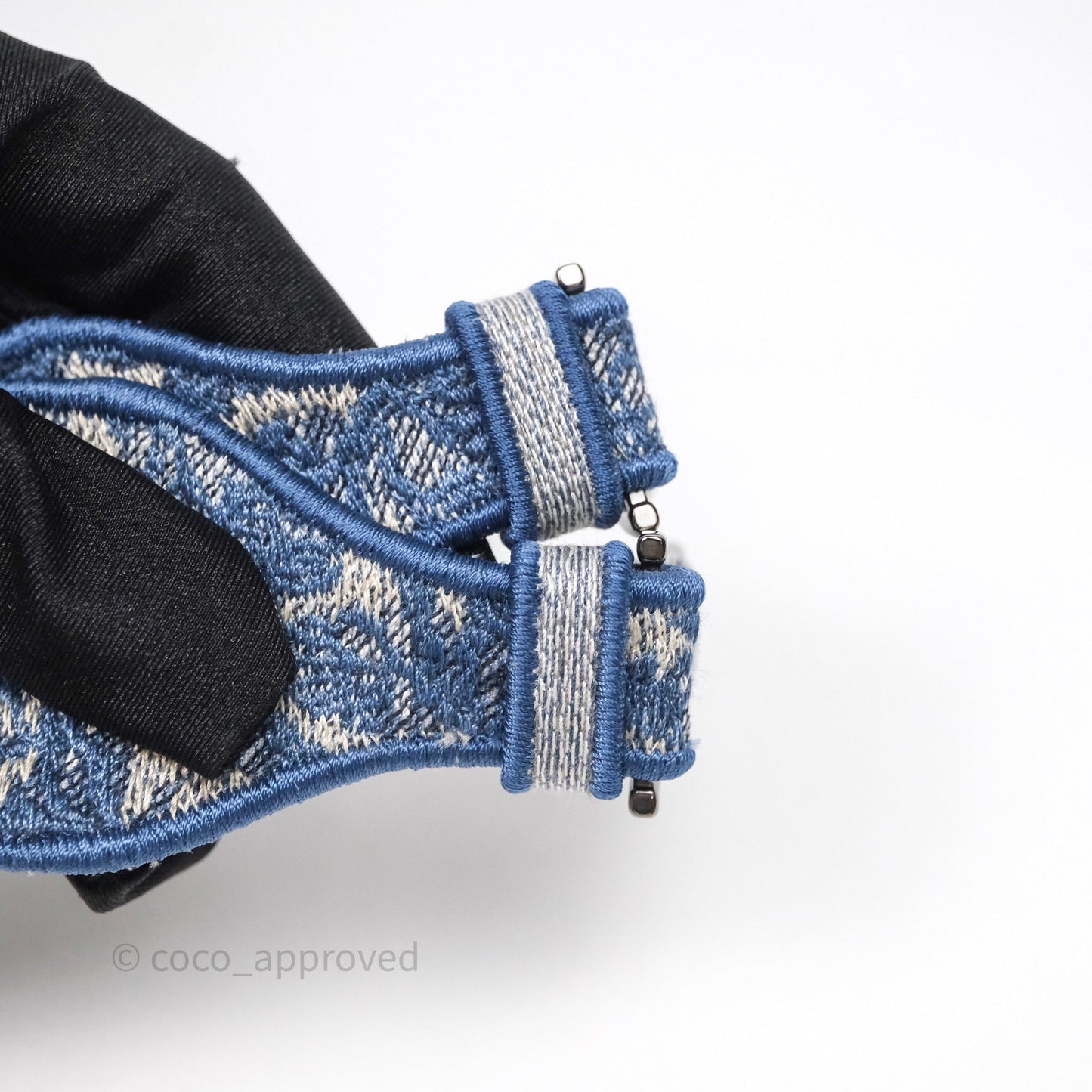 Christian Dior Medium Lady D-Lite Bag Blue Toile de Jouy Embroidery