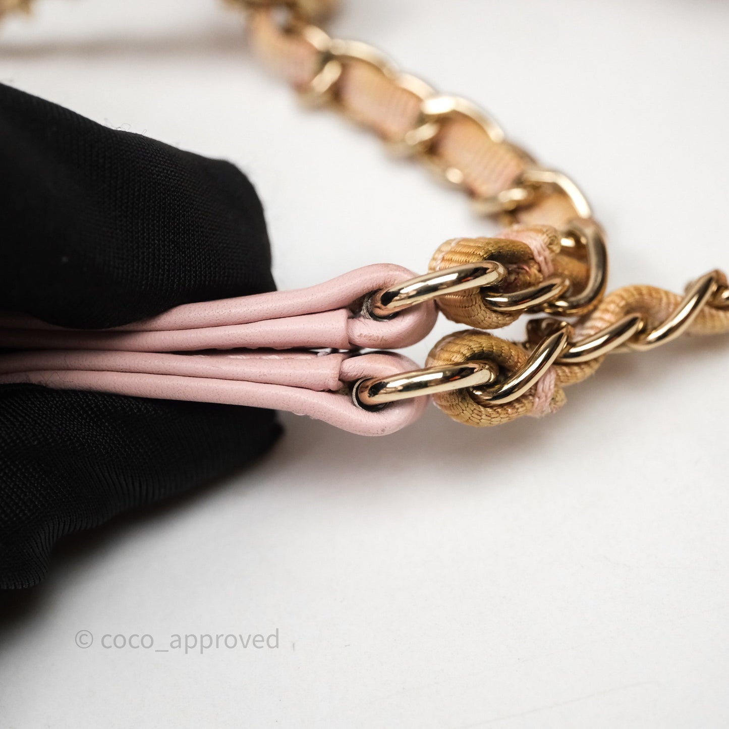 Chanel Medium Deauville Pink Glitter Raffia Gold Hardware