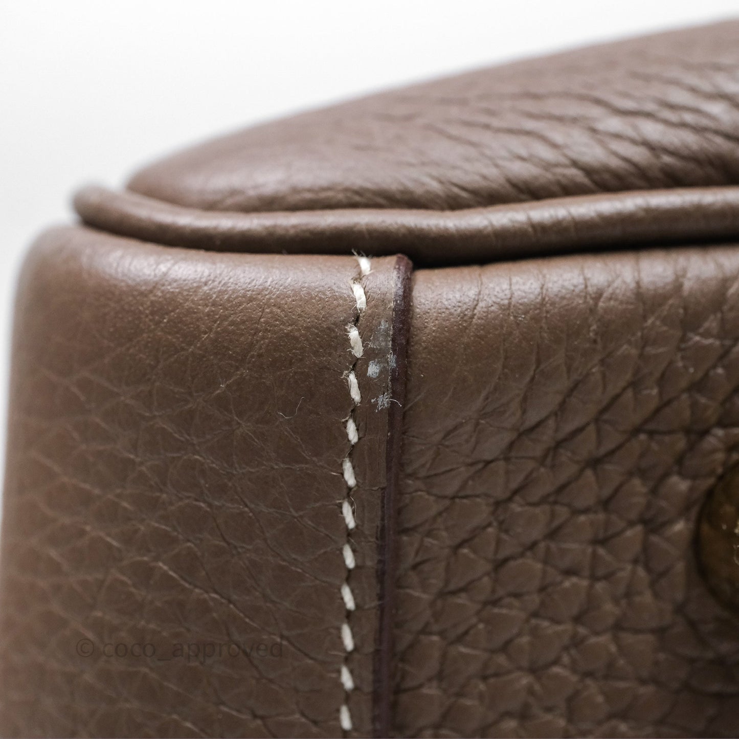Hermès Lindy 30 Etoupe 18 Clemence Gold Hardware
