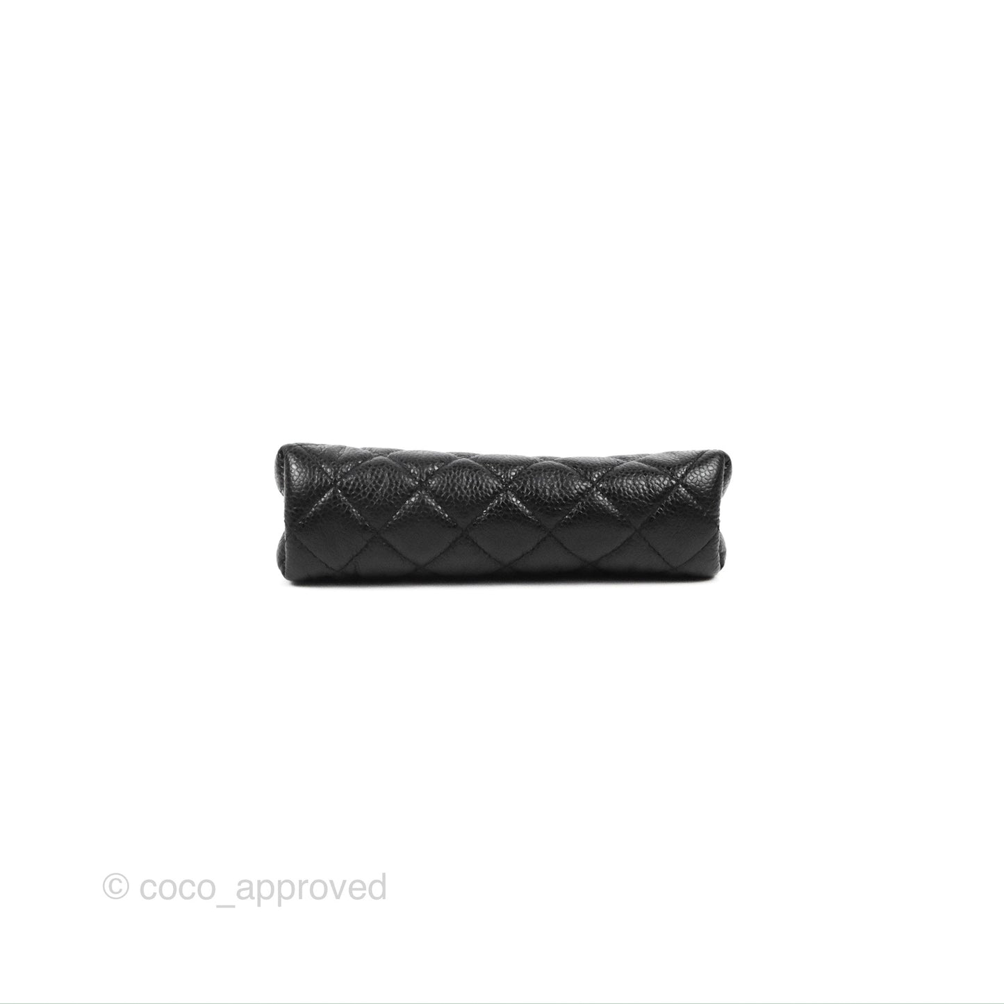 Chanel Toiletry Pouch Black Caviar Silver Hardware
