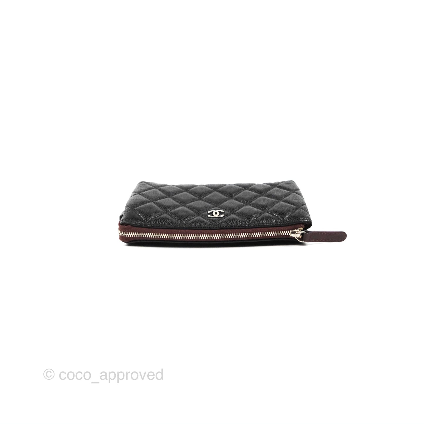 Chanel Toiletry Pouch Black Caviar Silver Hardware