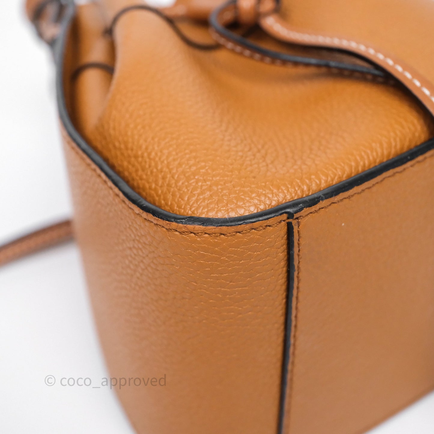 Loewe Mini Hammock Drawstring Tan Calfskin
