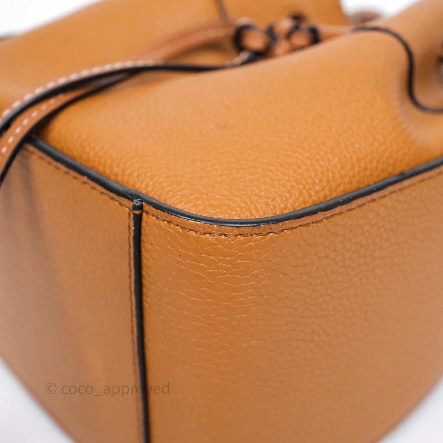 Loewe Mini Hammock Drawstring Tan Calfskin