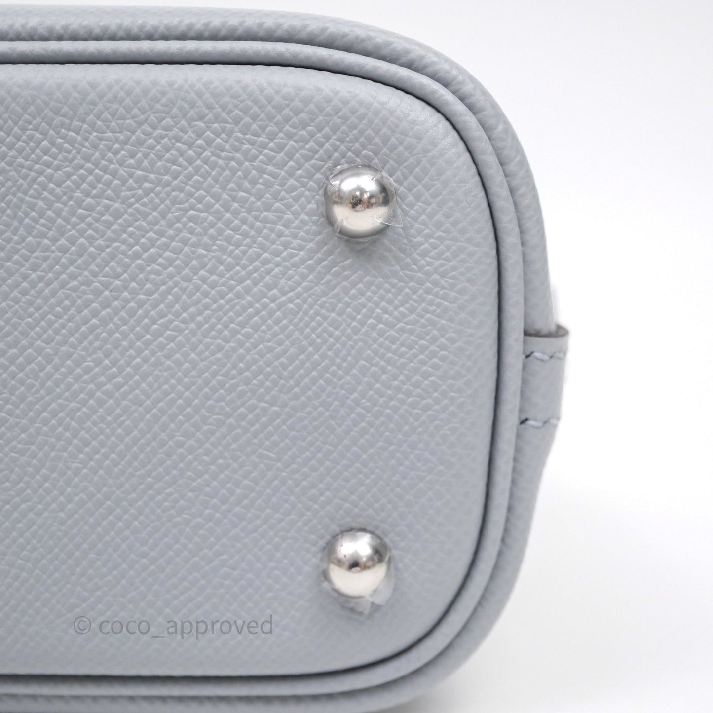 Hermès Bolide 1923 25 Gris Pantin P0 Epsom Palladium Hardware