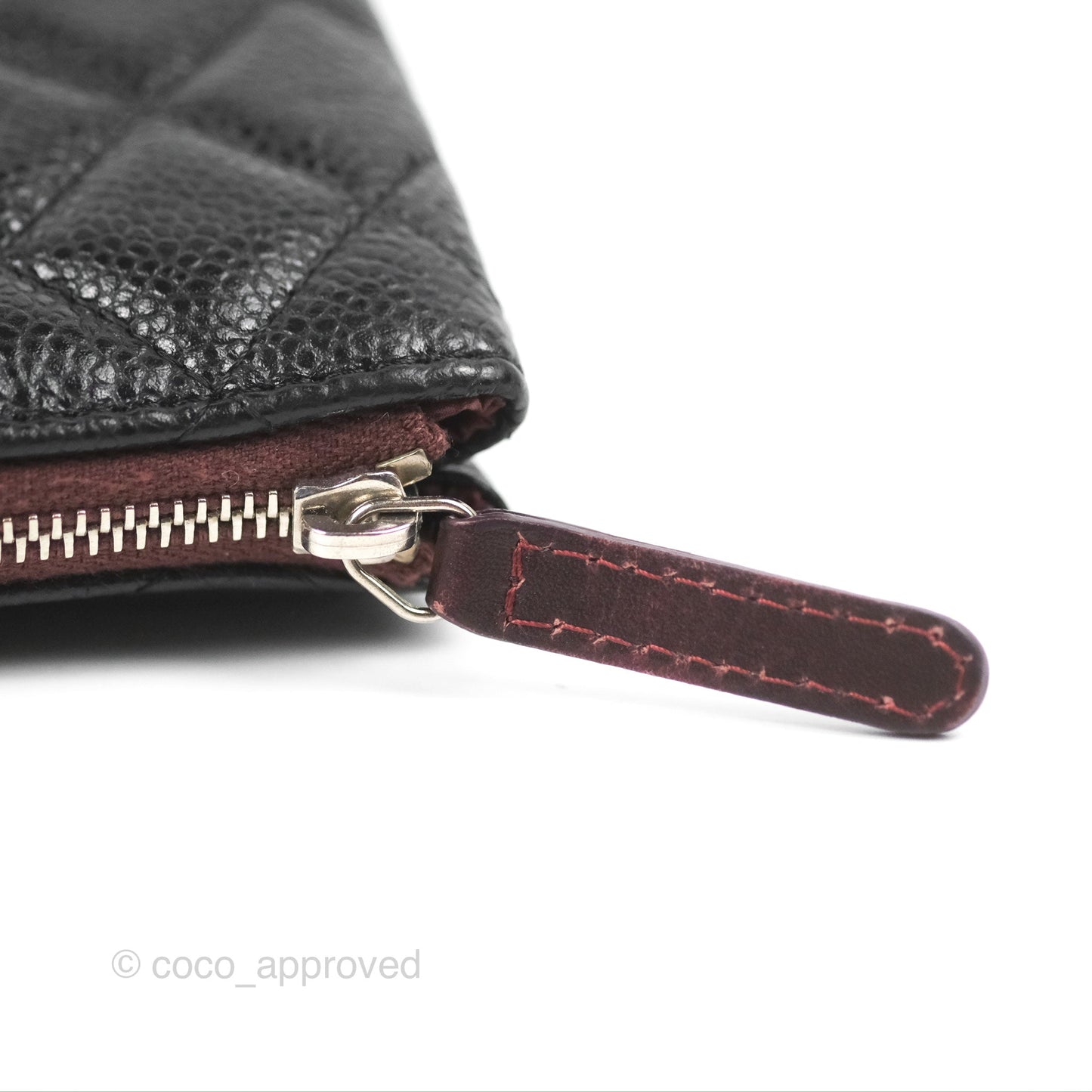 Chanel Toiletry Pouch Black Caviar Silver Hardware