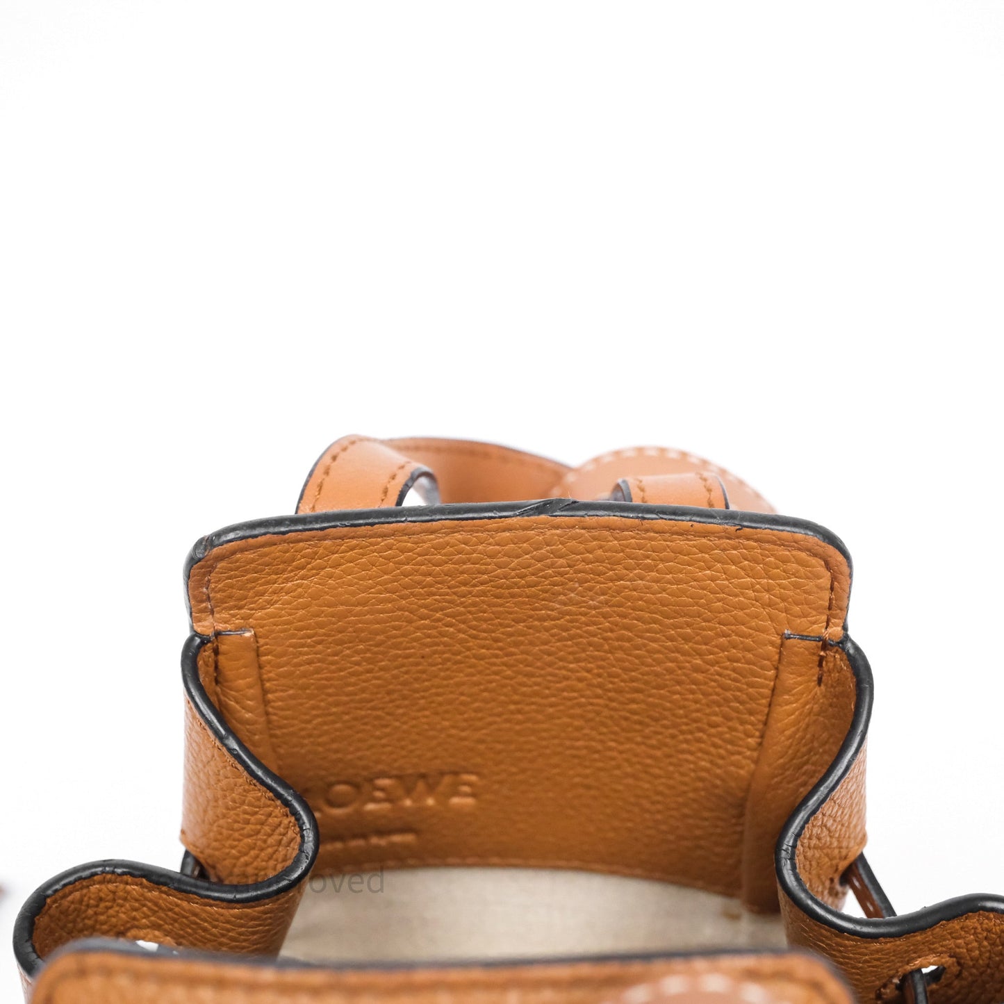 Loewe Mini Hammock Drawstring Tan Calfskin