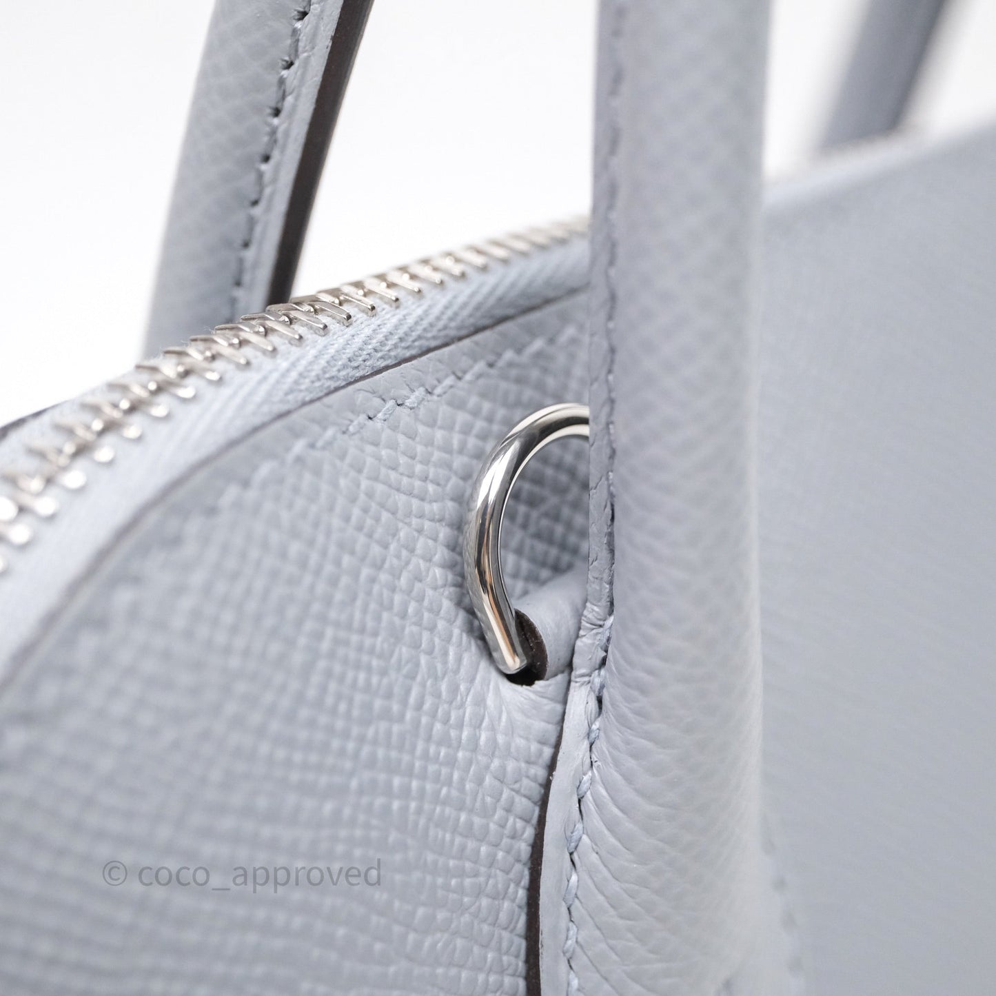 Hermès Bolide 1923 25 Gris Pantin P0 Epsom Palladium Hardware