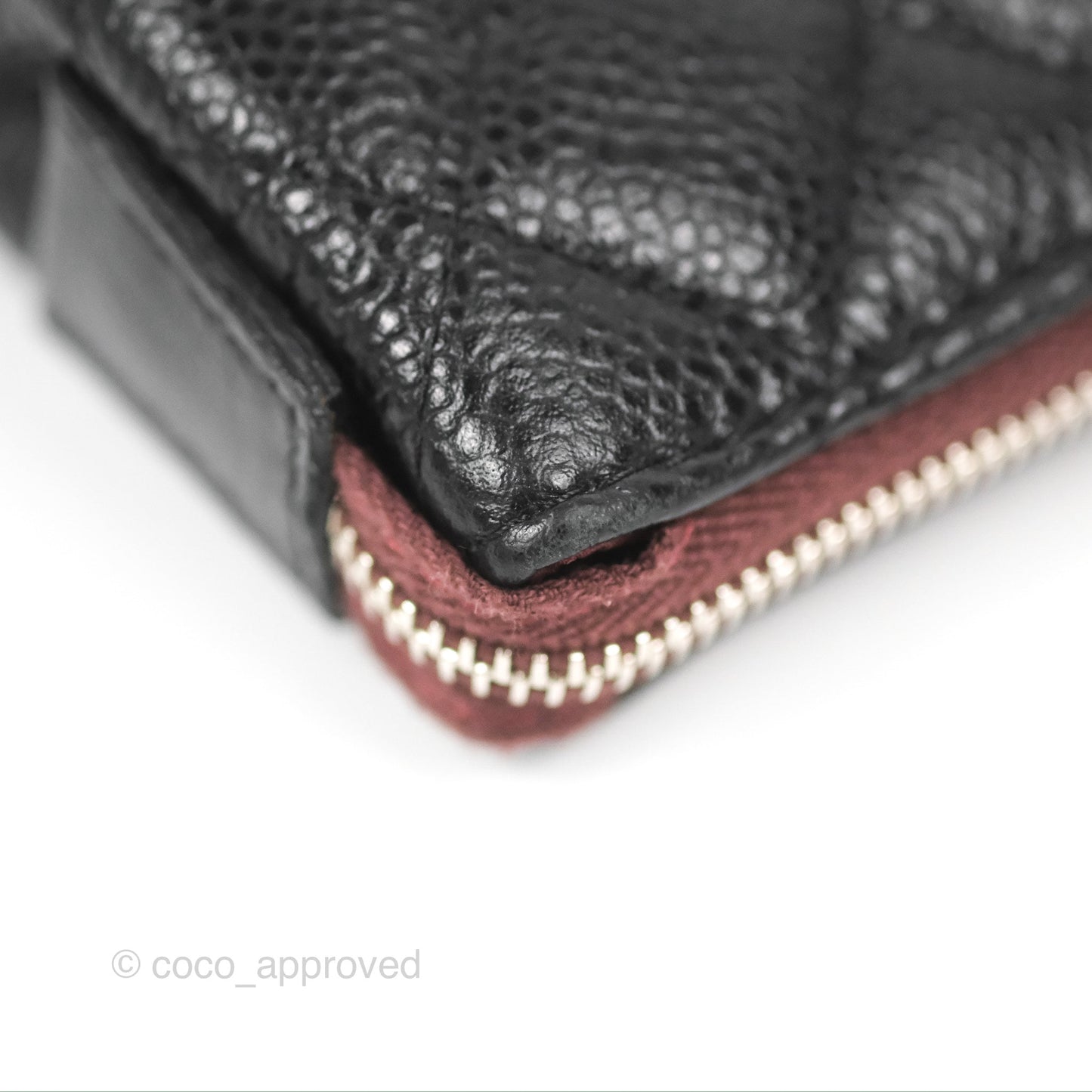 Chanel Toiletry Pouch Black Caviar Silver Hardware