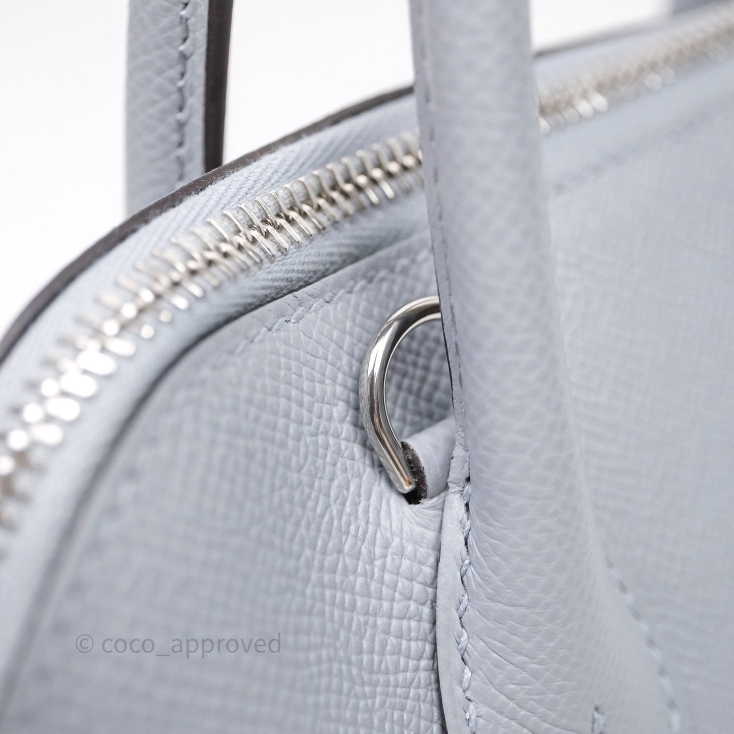 Hermès Bolide 1923 25 Gris Pantin P0 Epsom Palladium Hardware