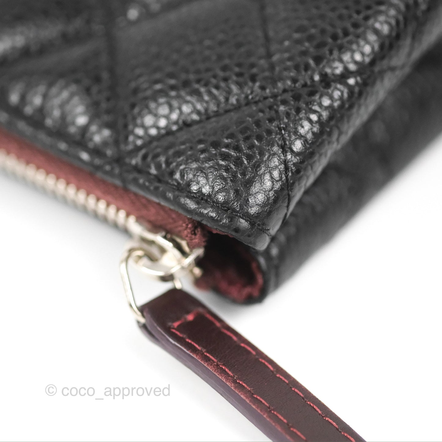 Chanel Toiletry Pouch Black Caviar Silver Hardware