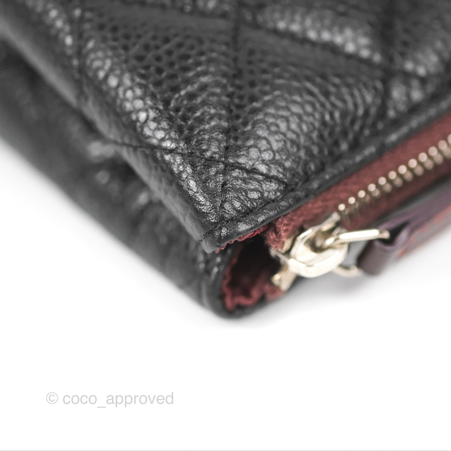 Chanel Toiletry Pouch Black Caviar Silver Hardware