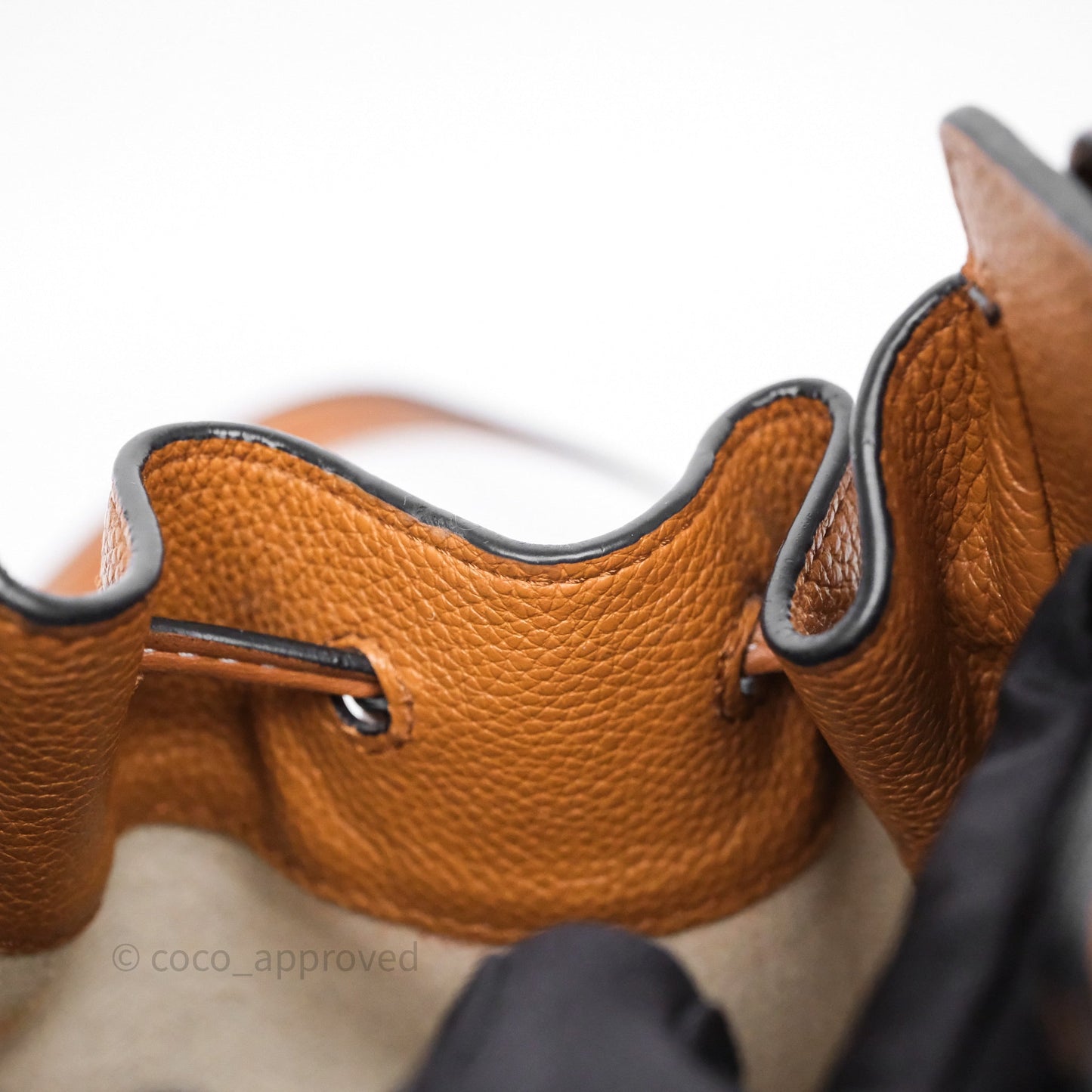 Loewe Mini Hammock Drawstring Tan Calfskin