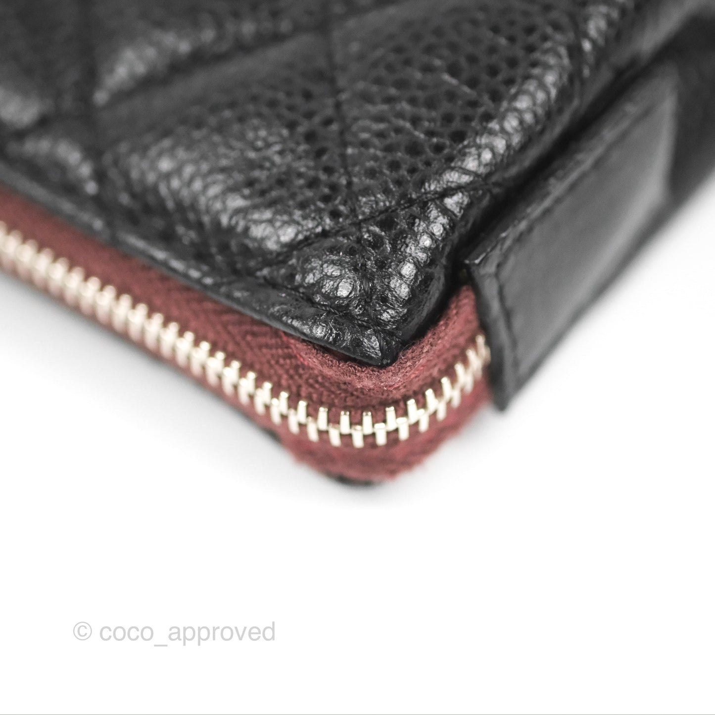Chanel Toiletry Pouch Black Caviar Silver Hardware