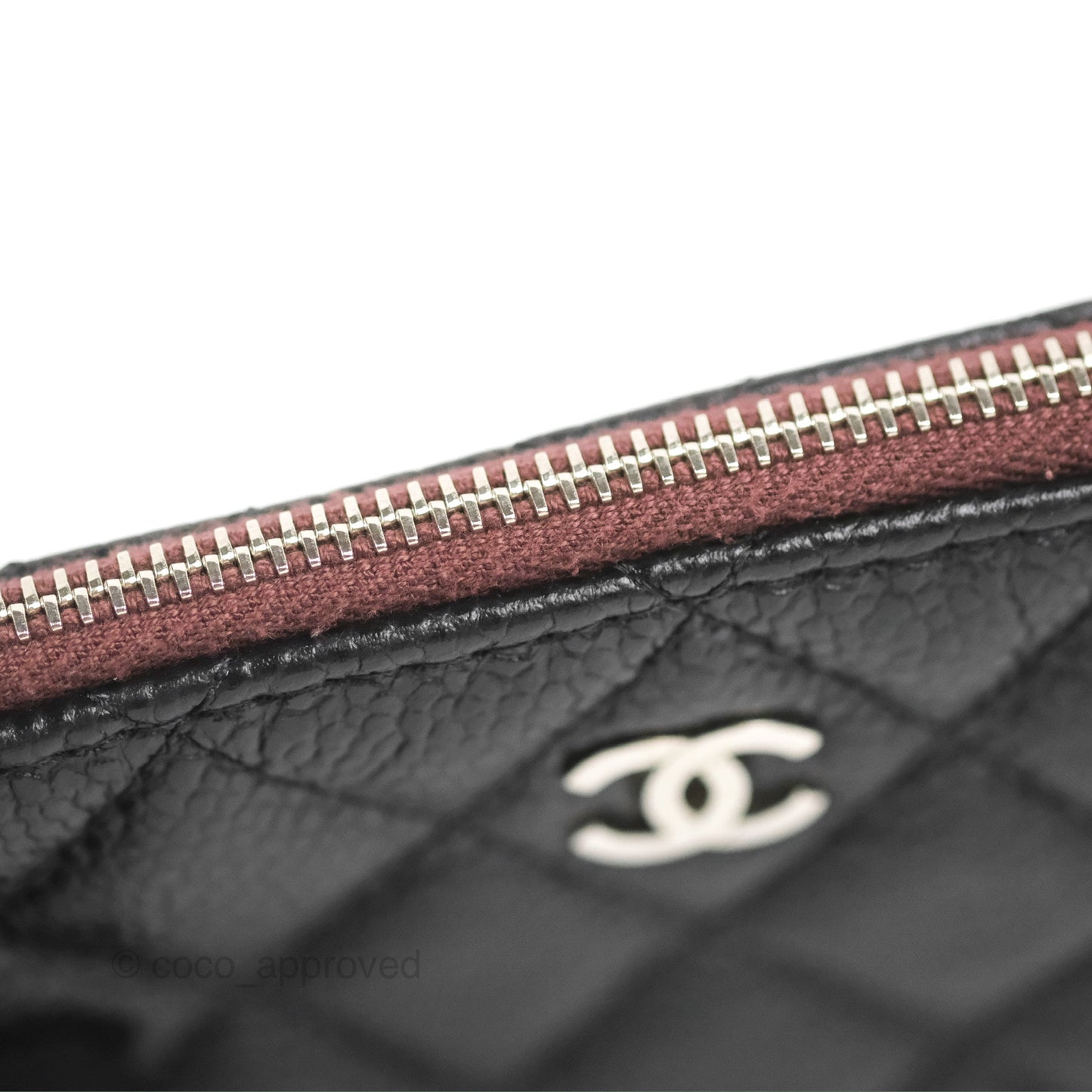 Chanel Toiletry Pouch Black Caviar Silver Hardware