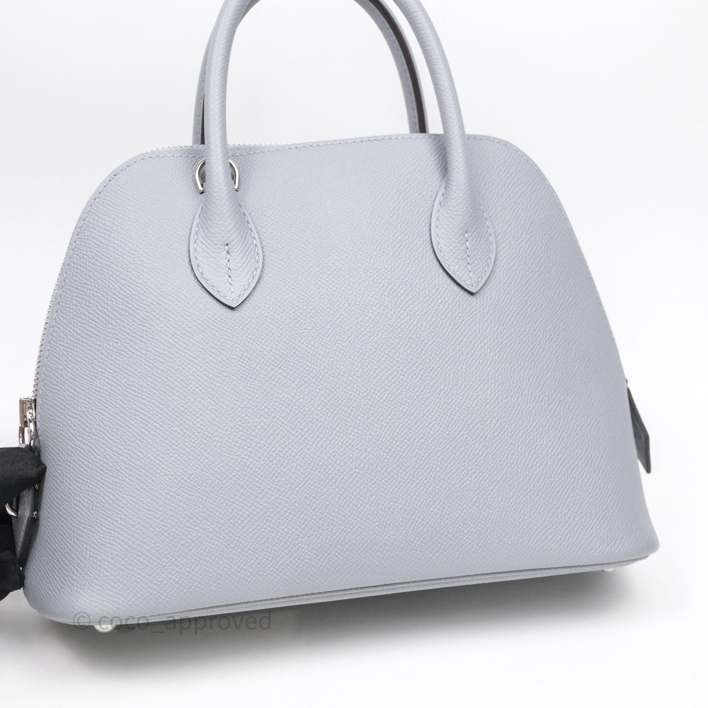 Hermès Bolide 1923 25 Gris Pantin P0 Epsom Palladium Hardware