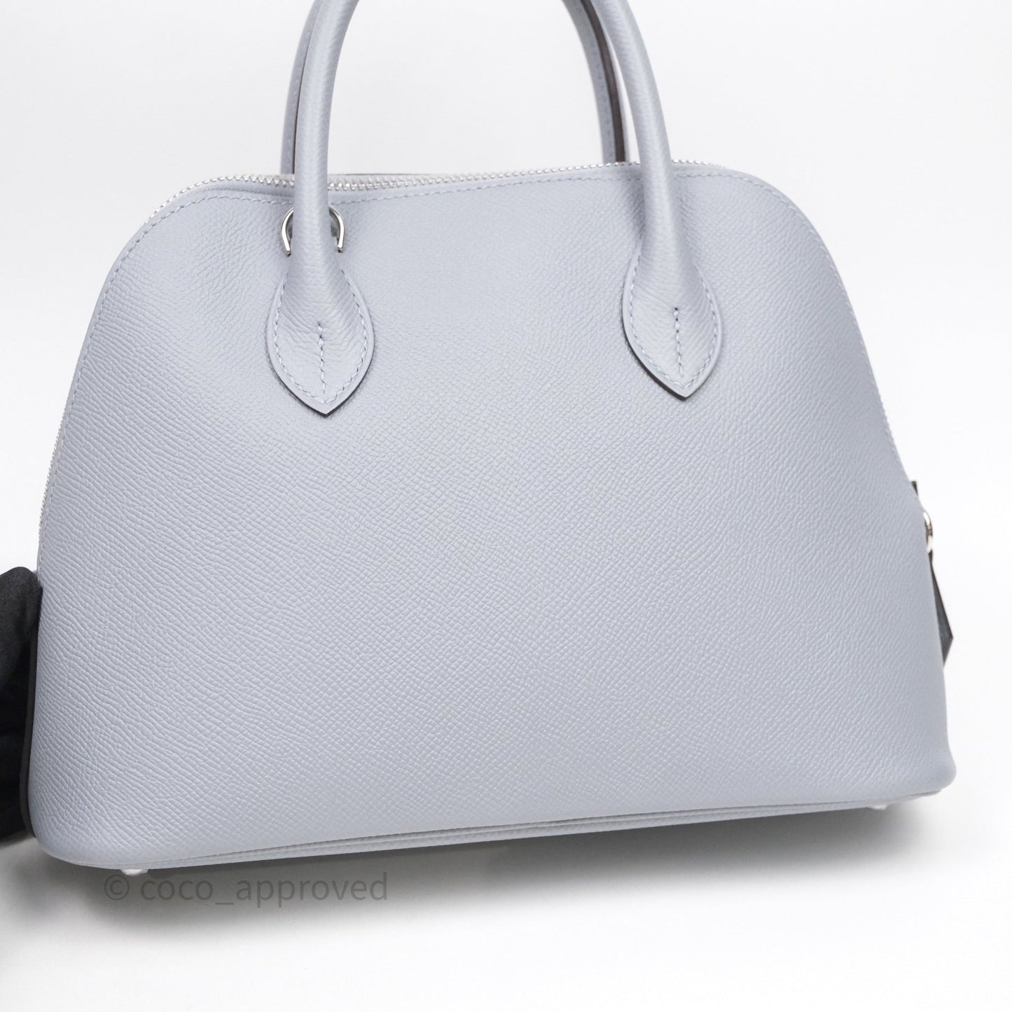 Hermès Bolide 1923 25 Gris Pantin P0 Epsom Palladium Hardware