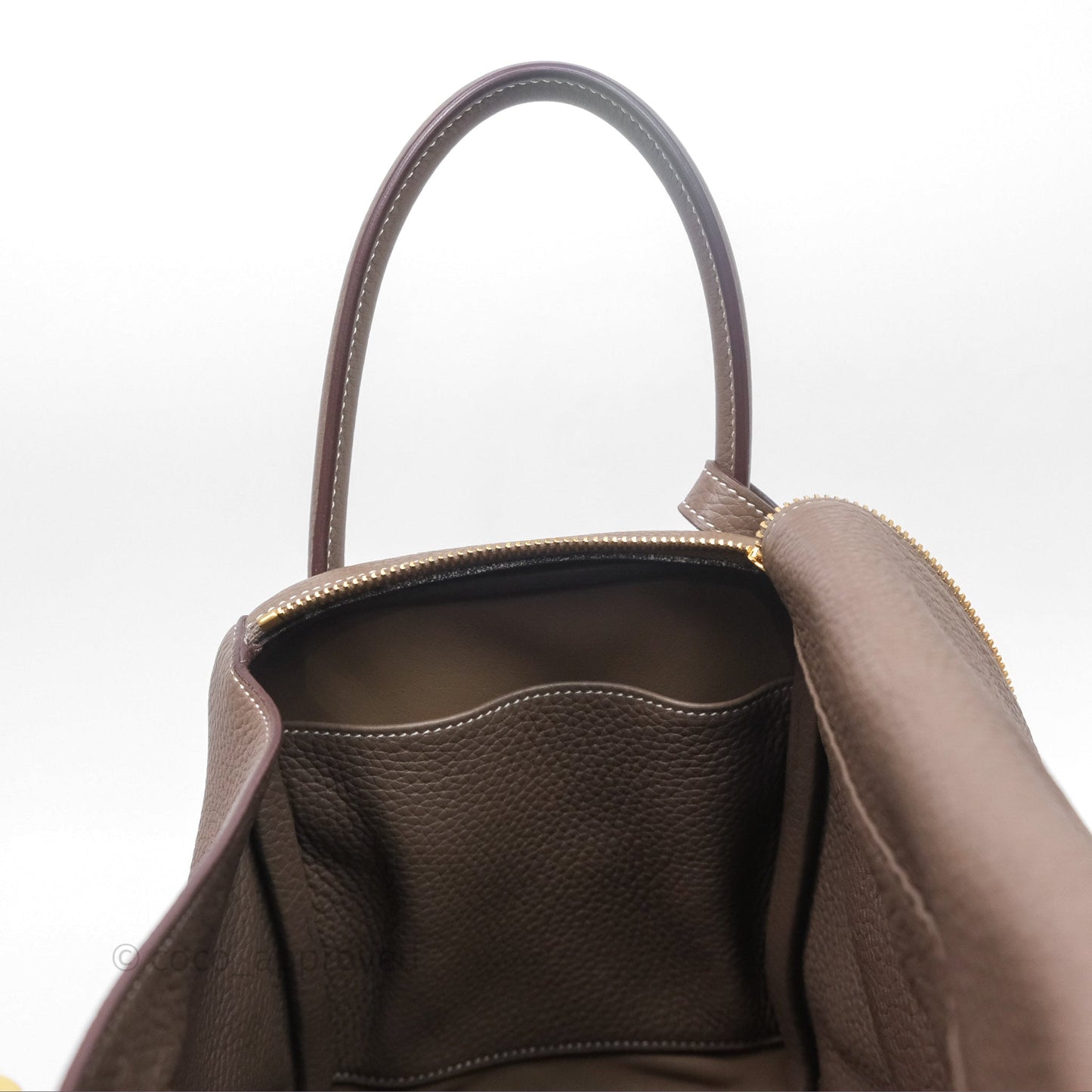 Hermès Lindy 30 Etoupe 18 Clemence Gold Hardware