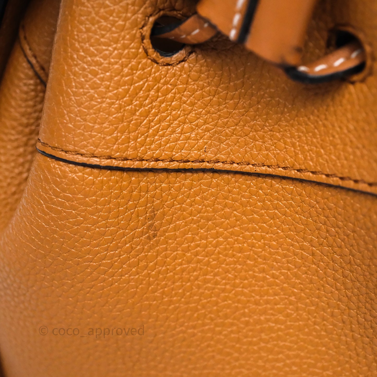 Loewe Mini Hammock Drawstring Tan Calfskin