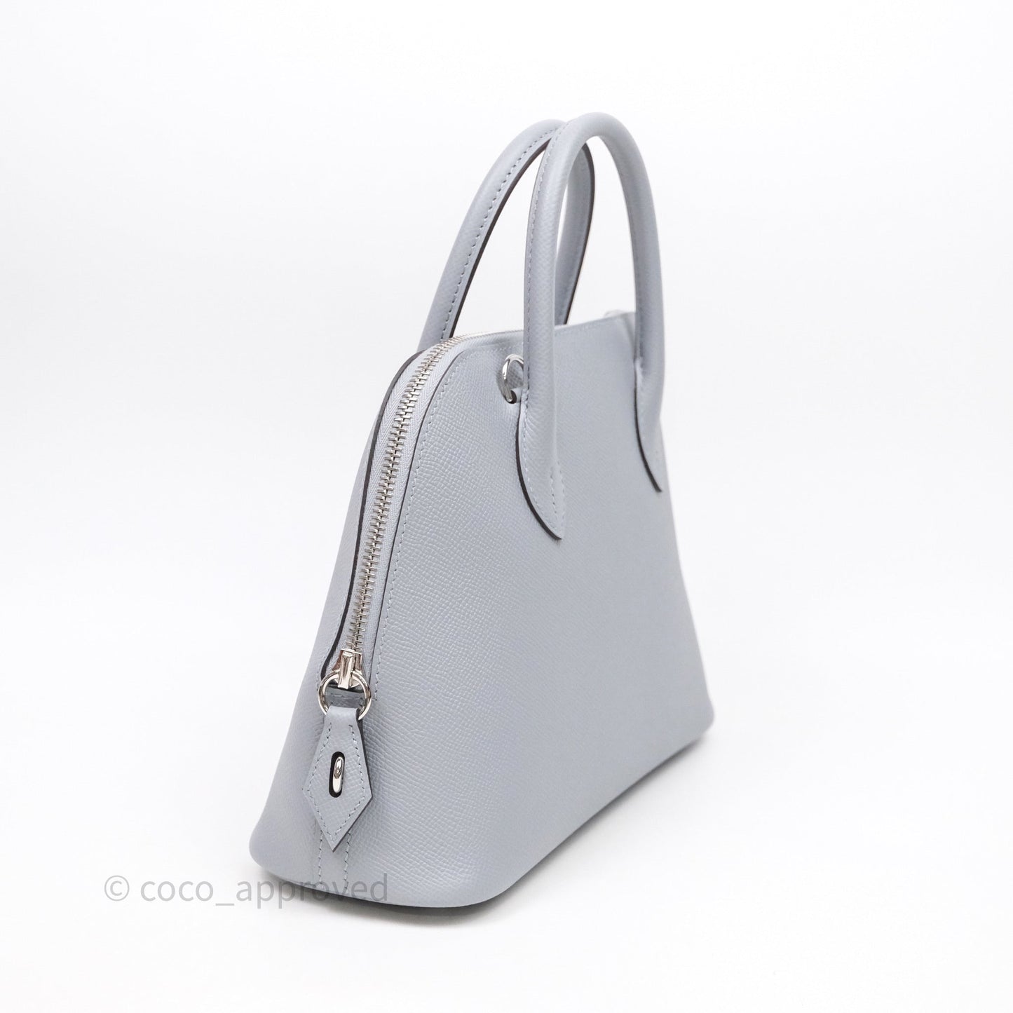 Hermès Bolide 1923 25 Gris Pantin P0 Epsom Palladium Hardware
