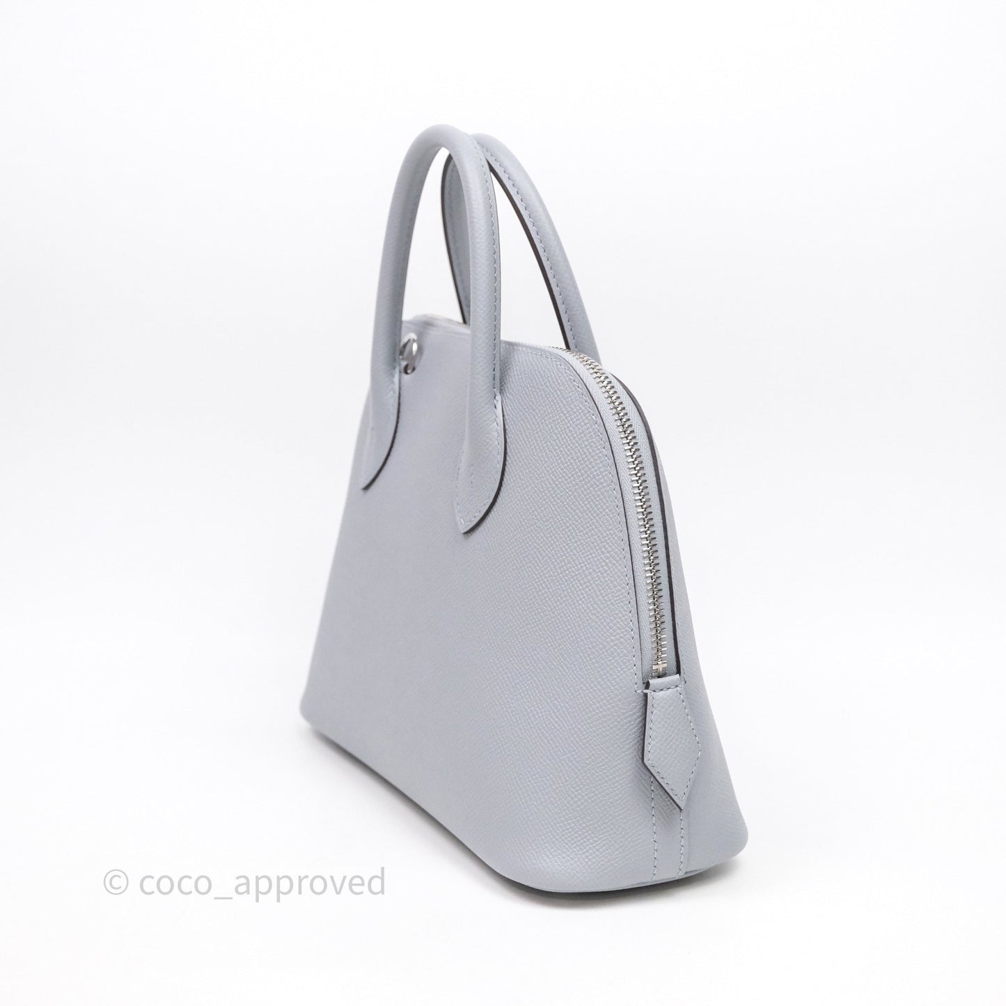 Hermès Bolide 1923 25 Gris Pantin P0 Epsom Palladium Hardware