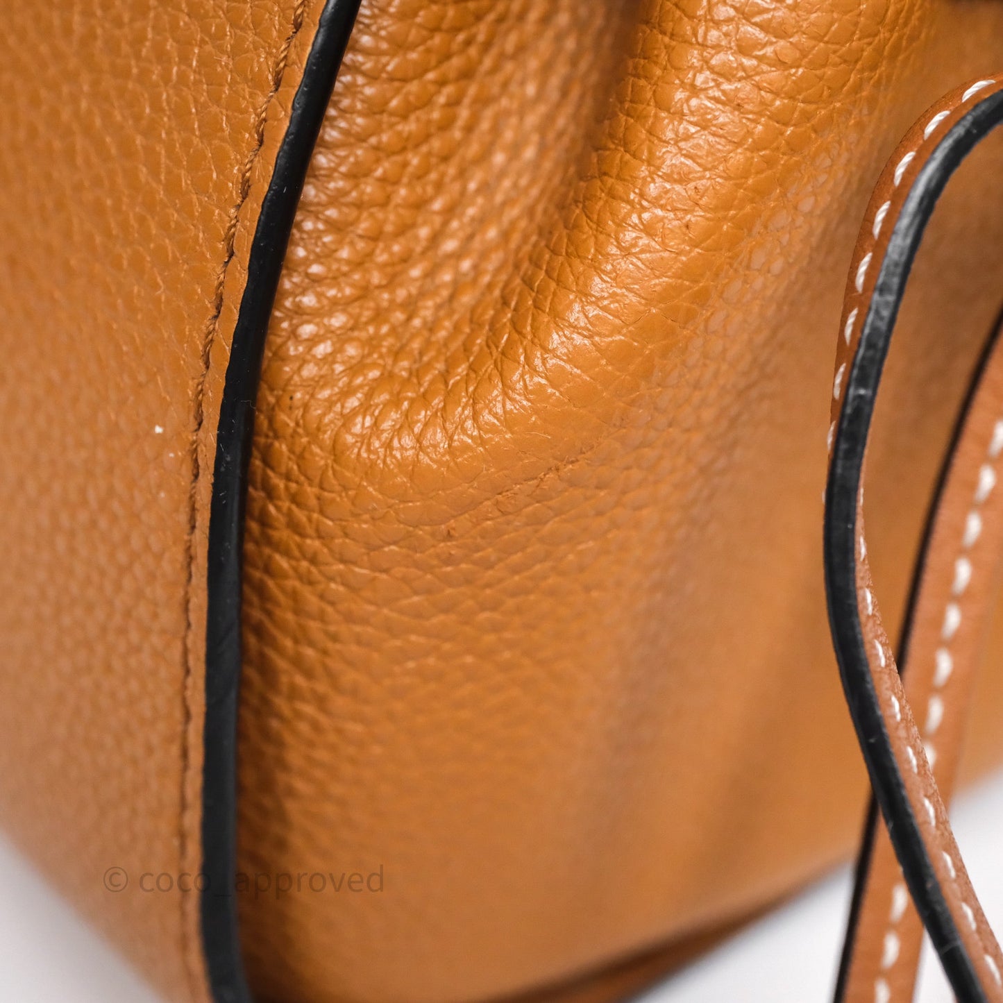 Loewe Mini Hammock Drawstring Tan Calfskin
