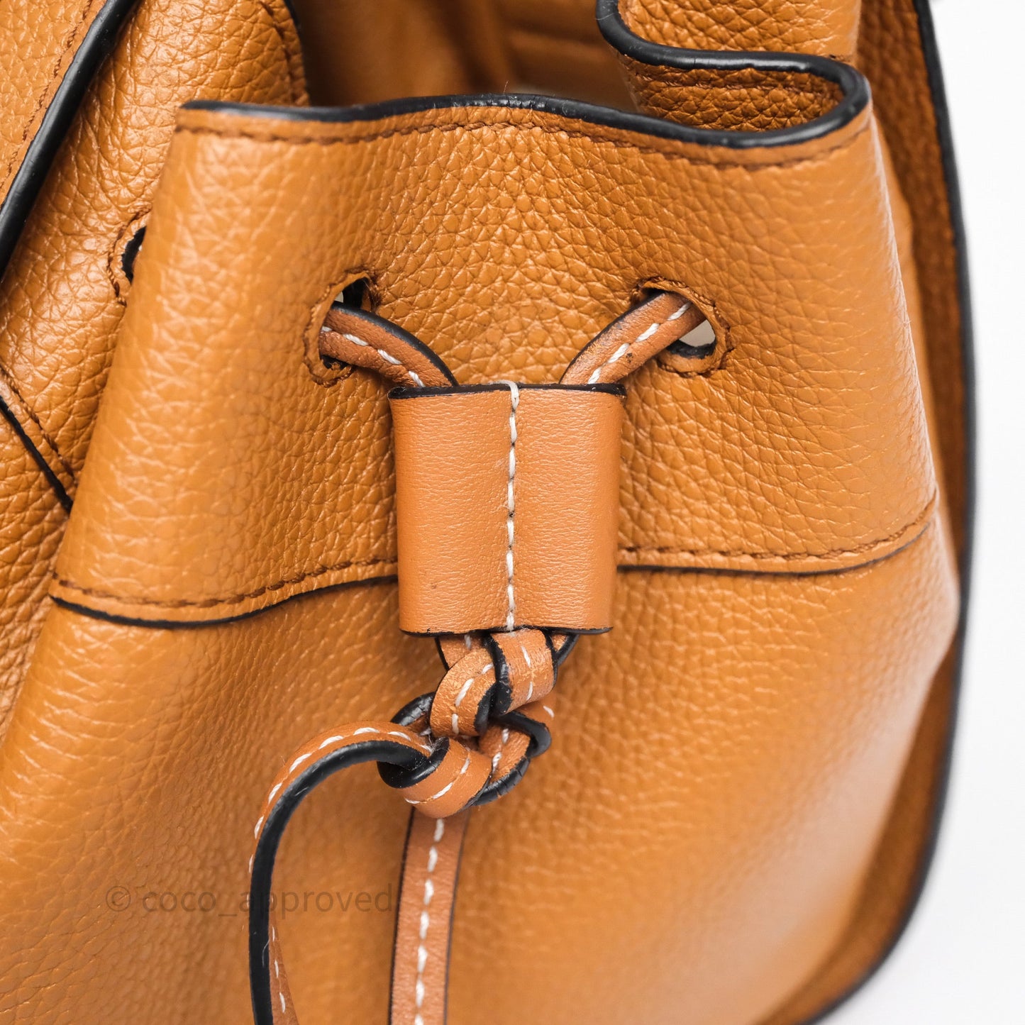 Loewe Mini Hammock Drawstring Tan Calfskin